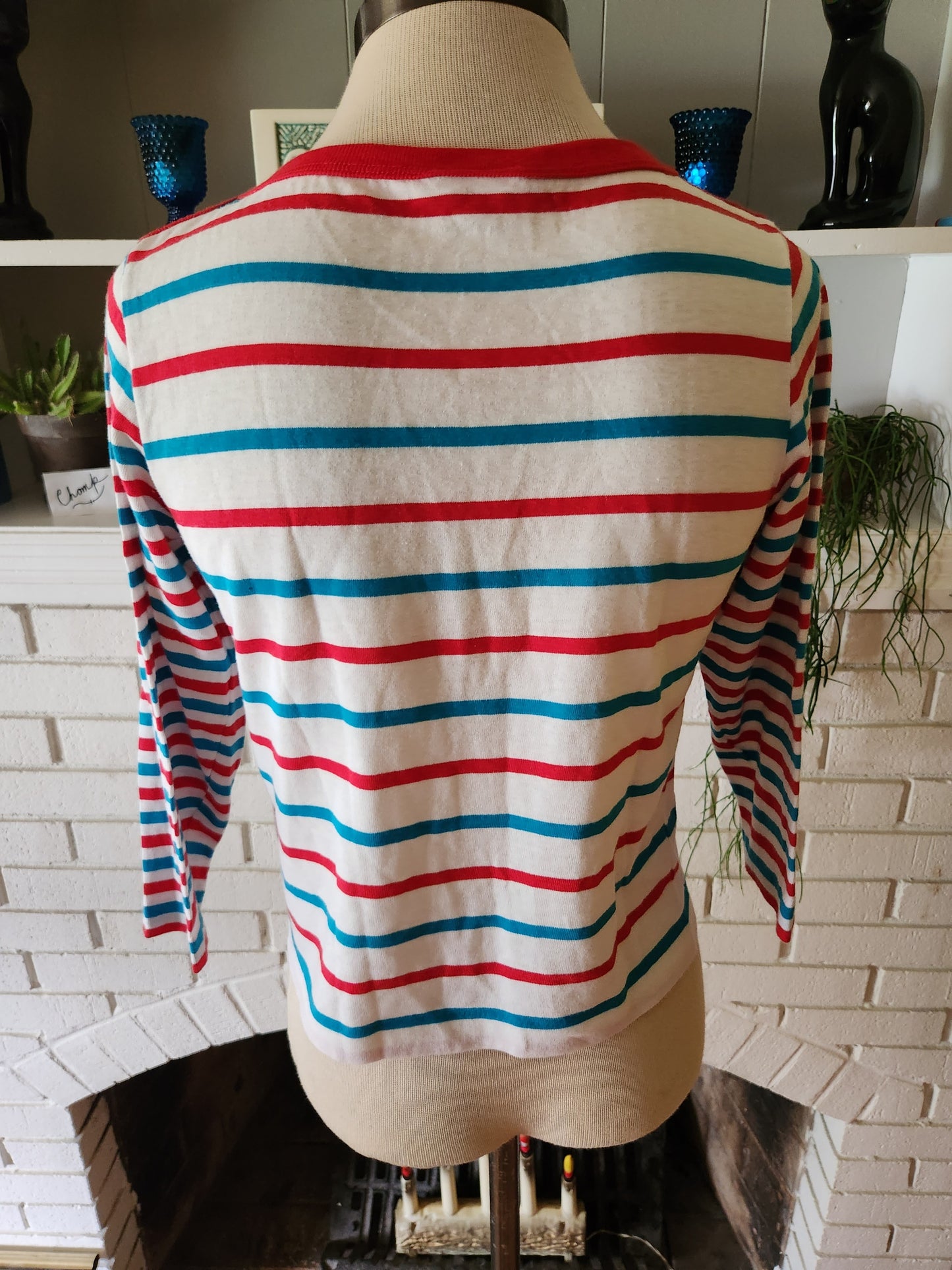 Vintage Long Sleeve Striped Shirt by West Coast Connection