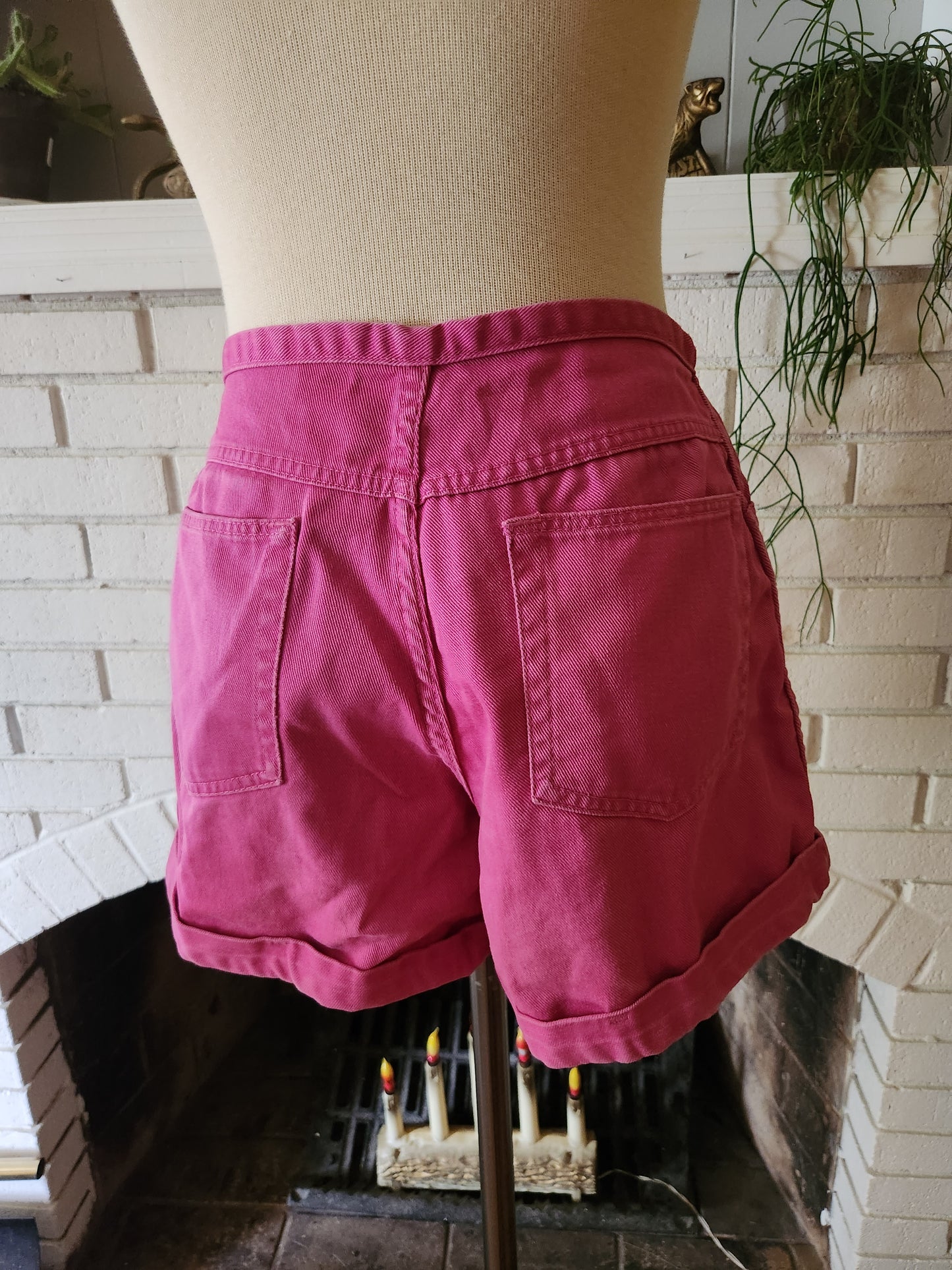 Vintage Pink Denim Shorts by Gitano