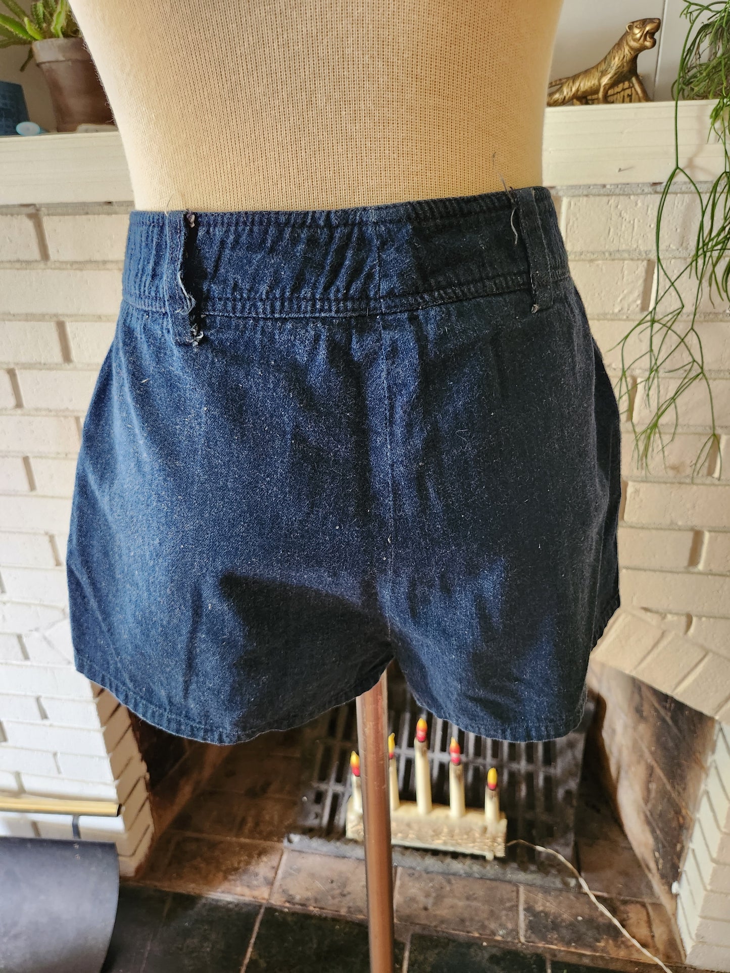 Vintage Blue Denim Shorts by French Connection