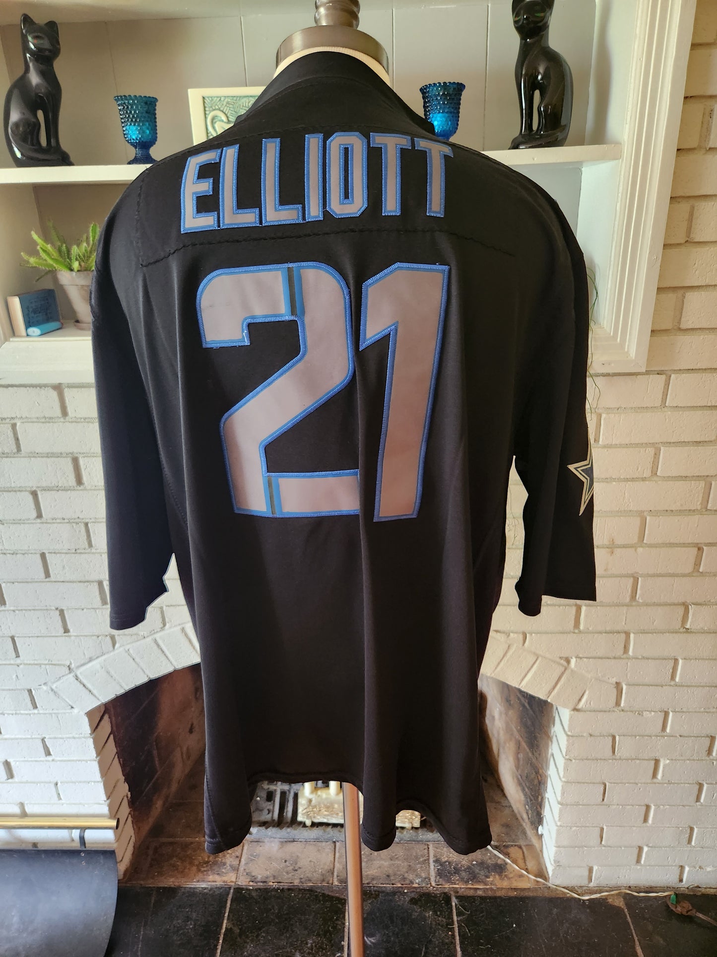 Nike On Field Ezekiel Elliott Dallas Cowboys Jersey Black