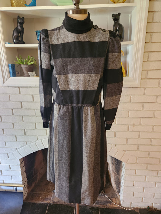 Vintage Long Sleeve Striped Dress by P.V. Rich