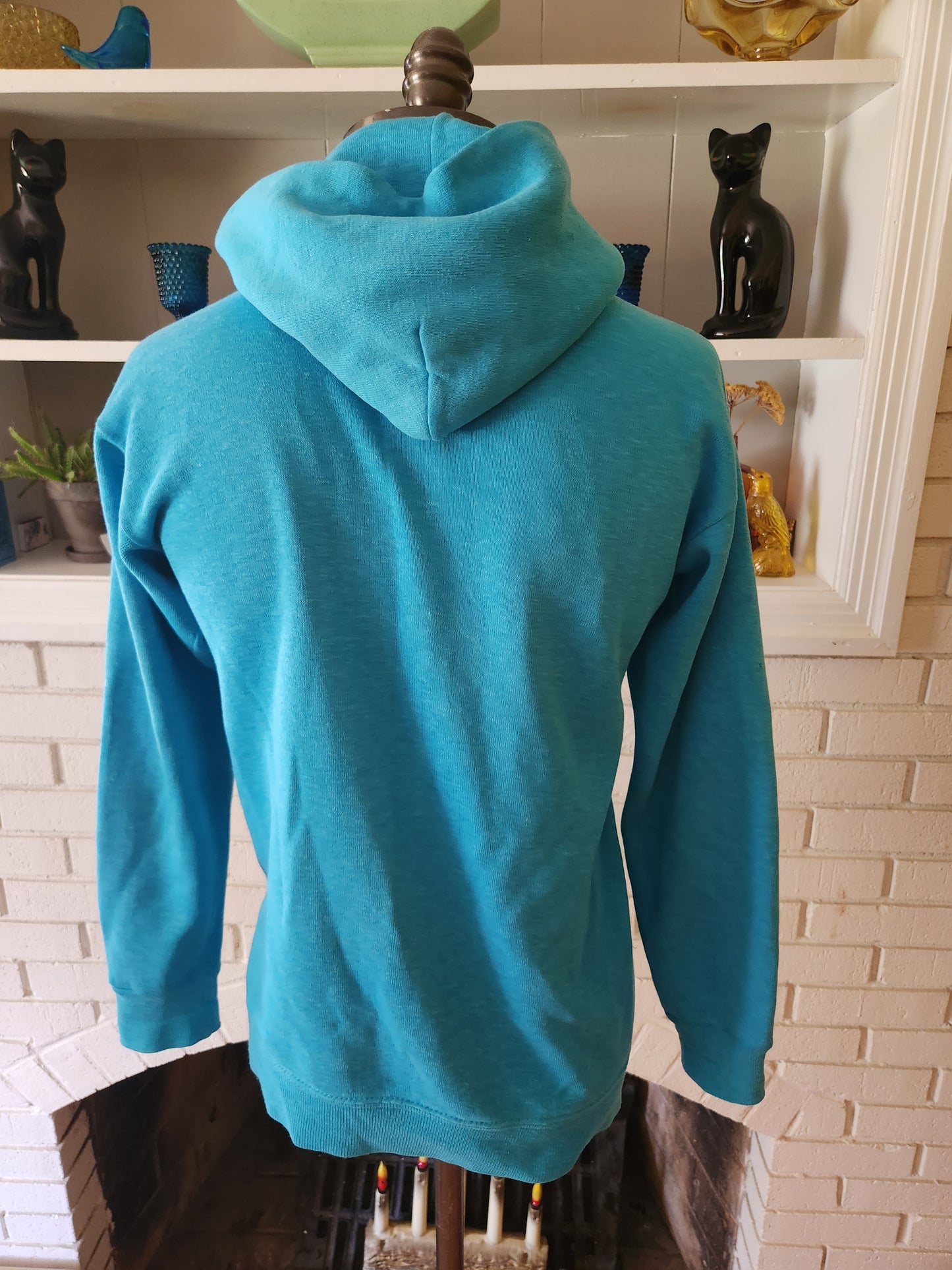 Vintage Light Blue Hoodie Sweatshirt