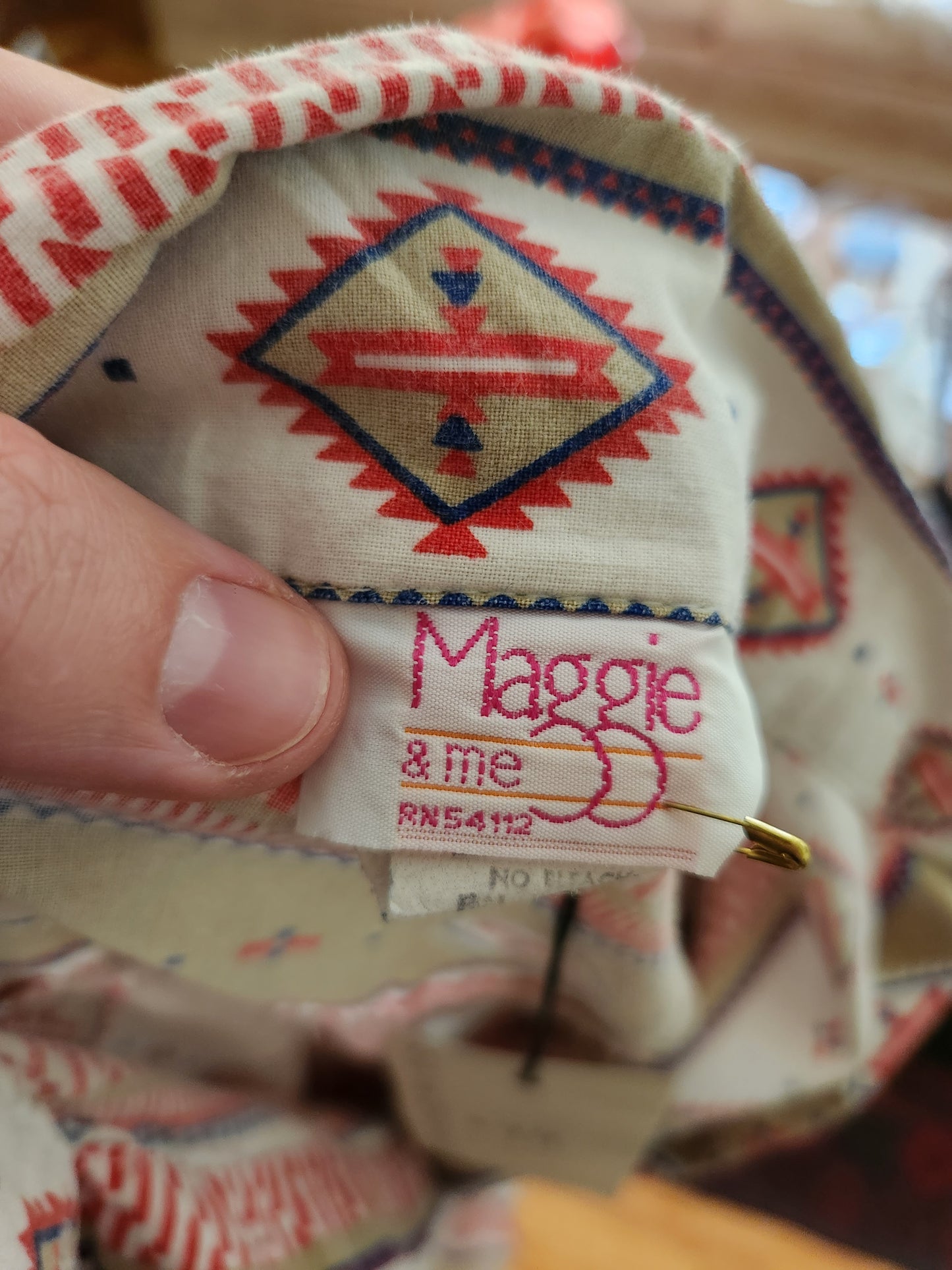 Vintage Long Sleeve Blouse by Maggie & Me