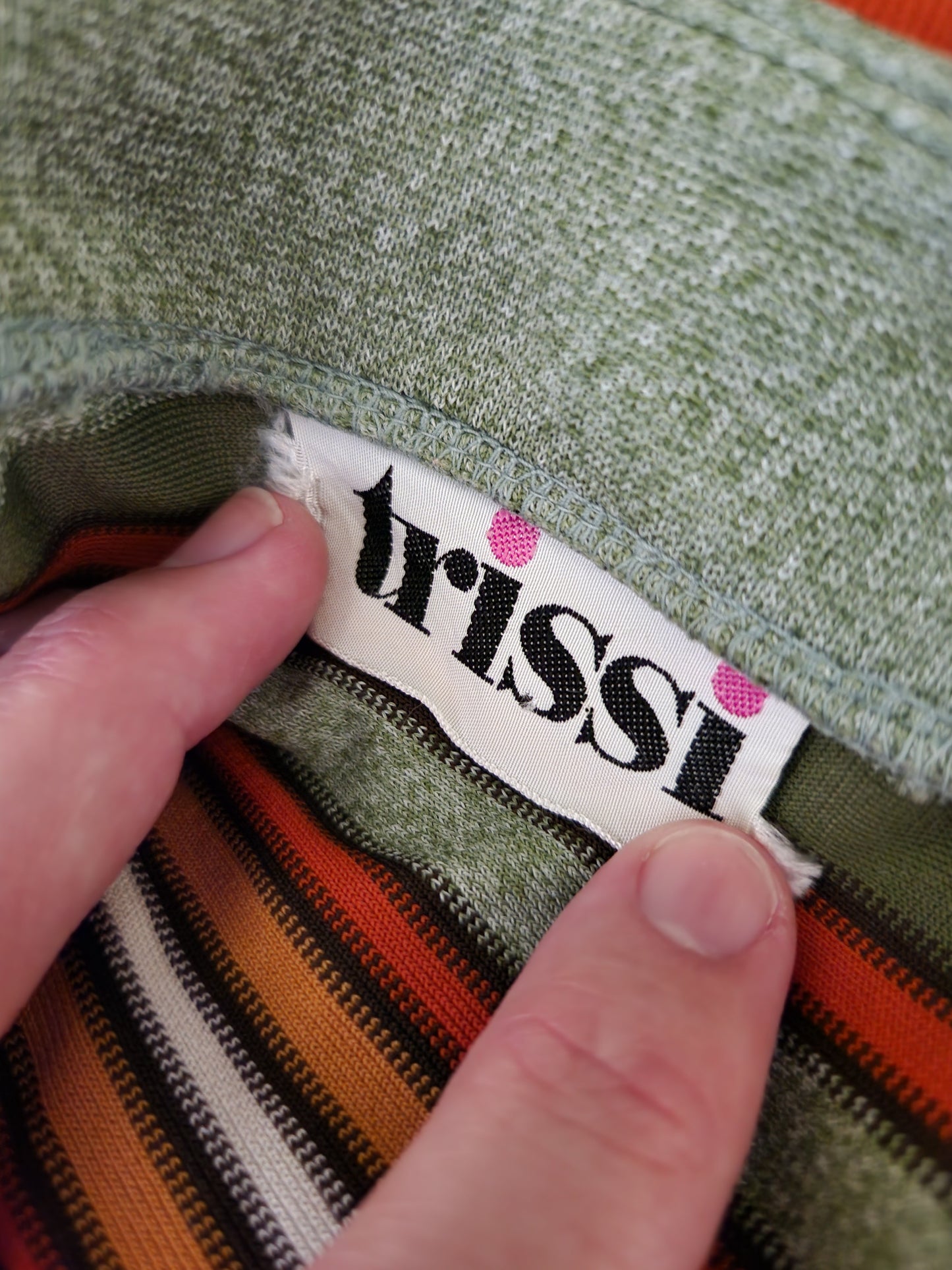 Vintage Long Sleeve Striped Blouse by trissi