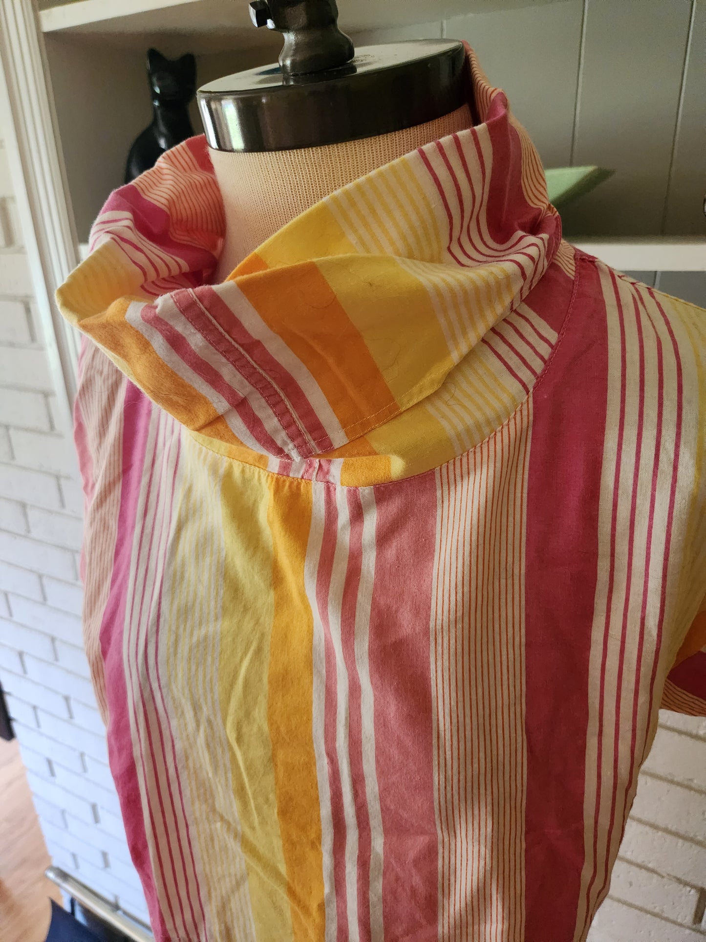 Vintage Short Sleeve Striped Blouse by Union Bay