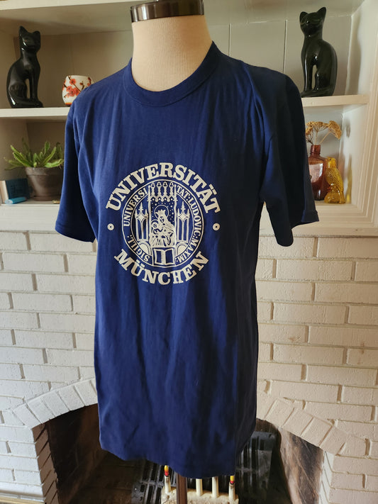 Vintage Universitat Munchen T Shirt