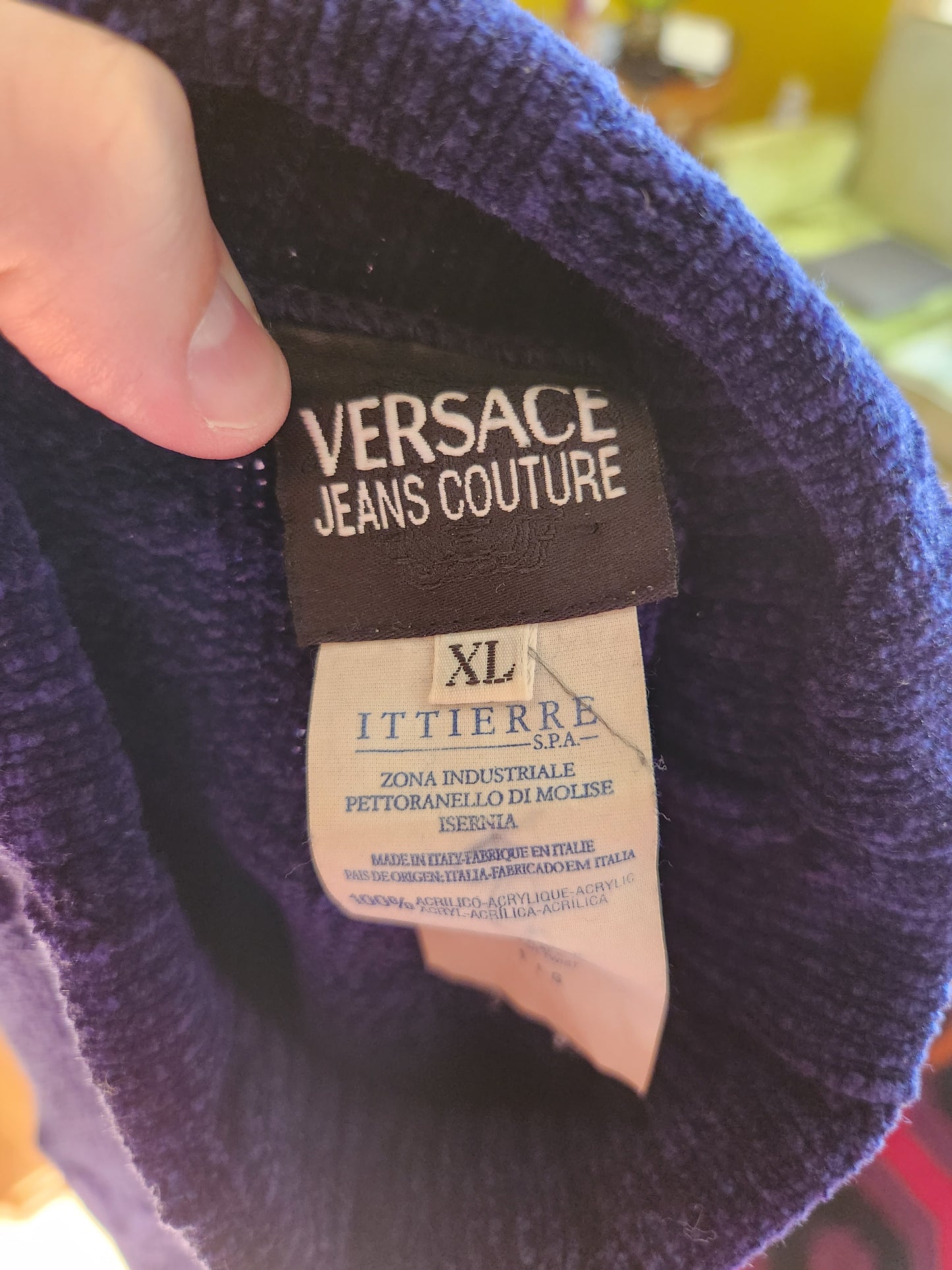 Vintage Blue Versace Jeans Couture Sweater