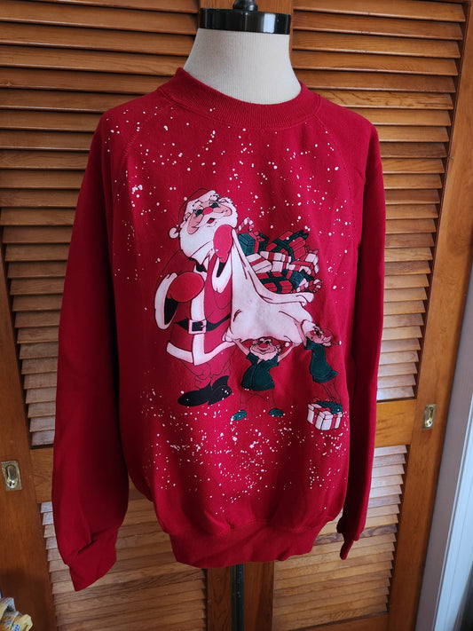 Vintage Santa and Elves Sweatshirt by Lee