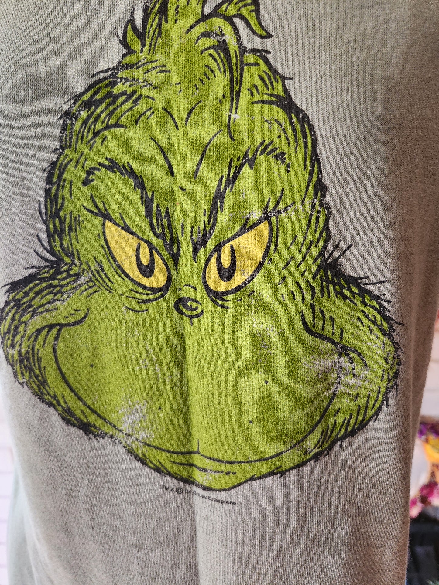 Vintage Dr. Seuss Grinch Ringer T Shirt