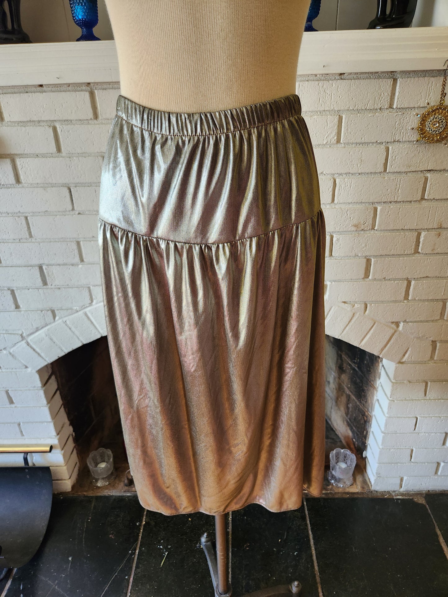 Vintage Silver Skirt by Live It Up UNWORN!