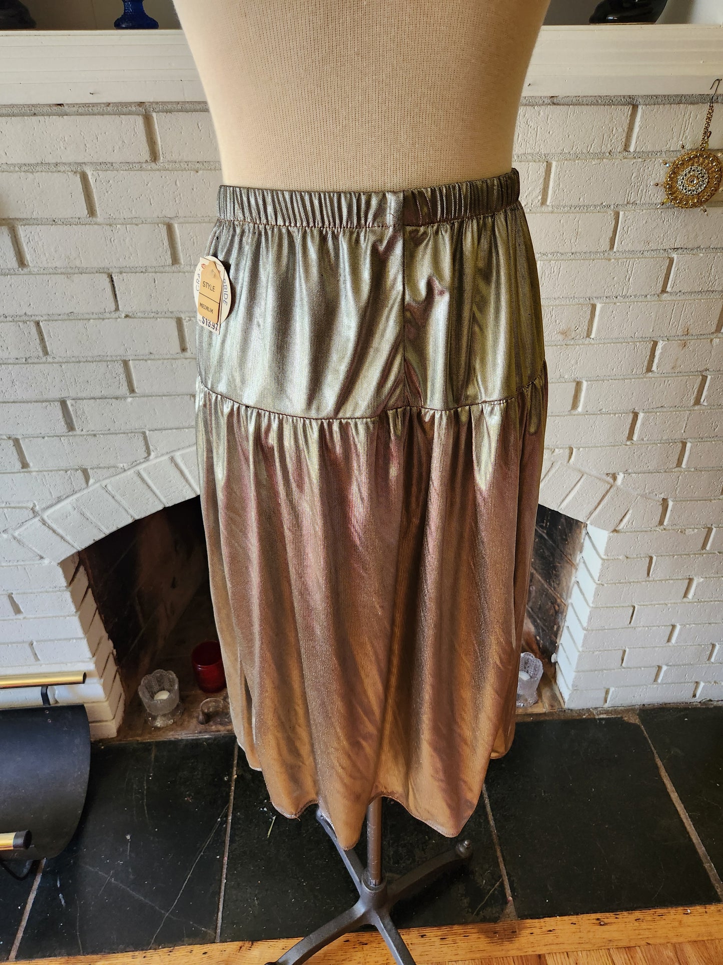 Vintage Silver Skirt by Live It Up UNWORN!