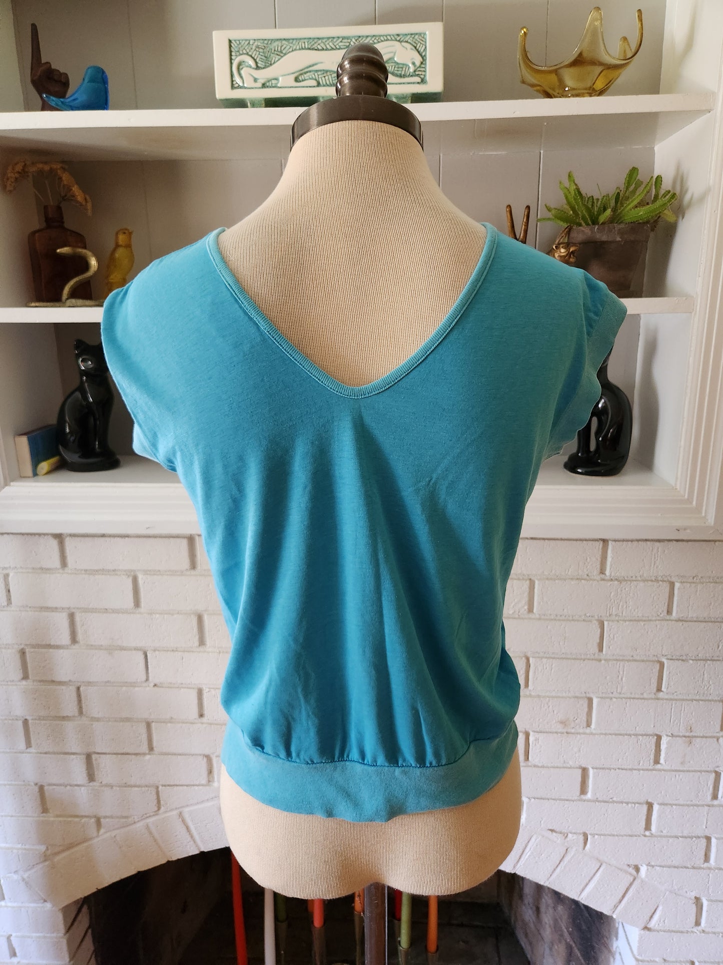 Vintage Blue Tank Top Shirt