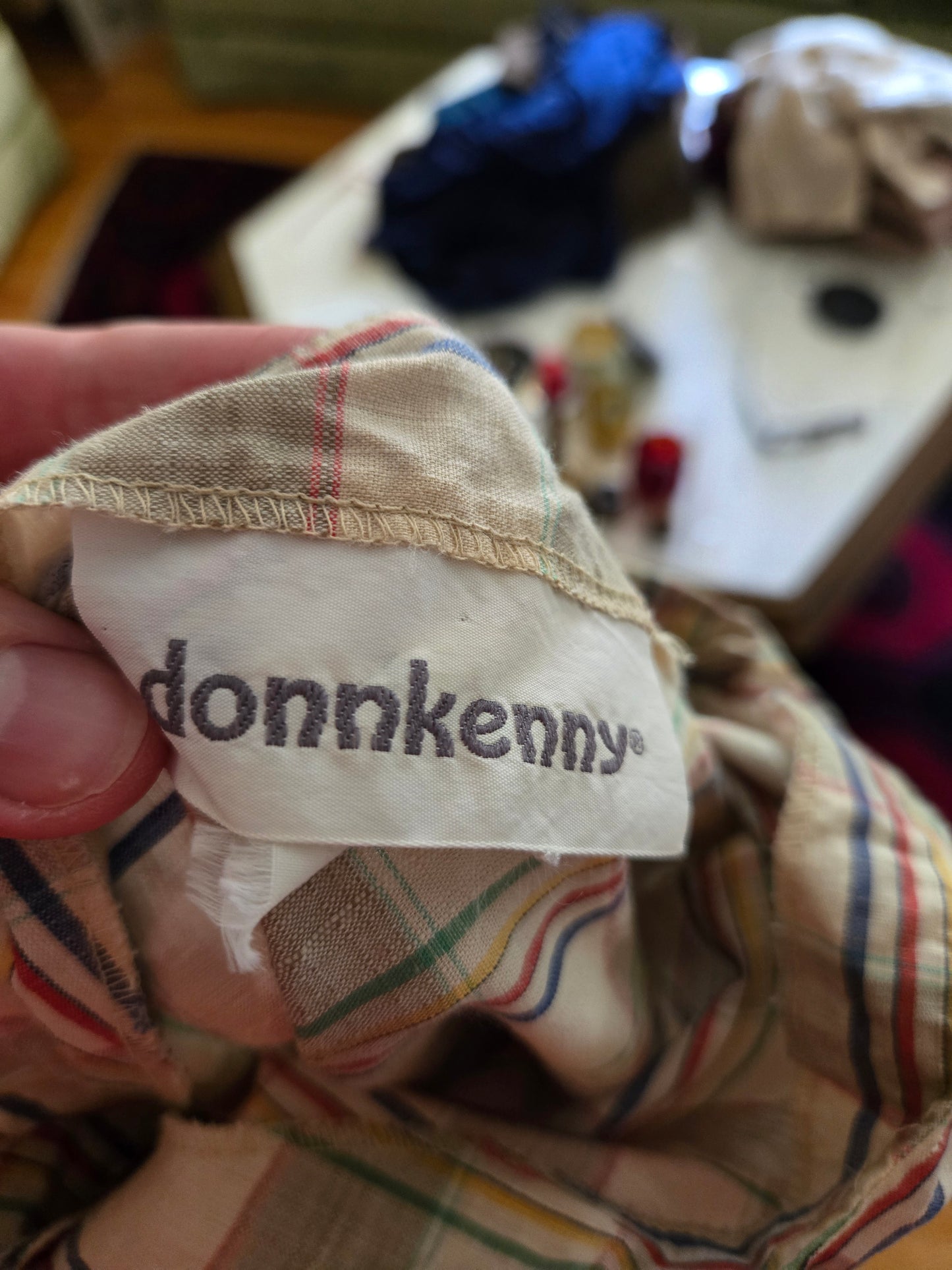 Vintage Short Sleeve Striped Blouse by Donnkenny