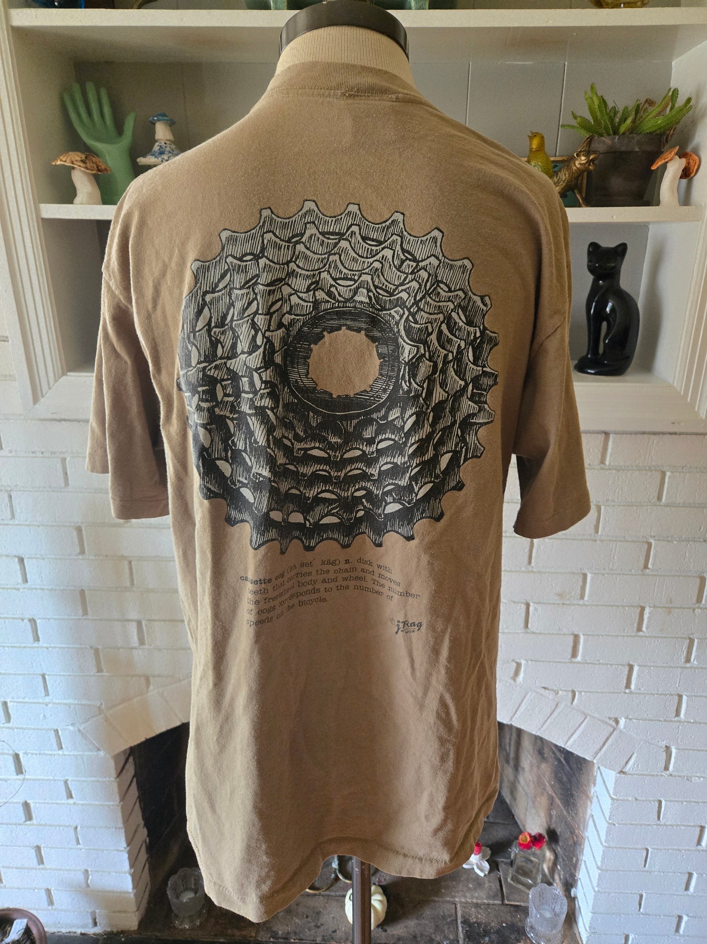Vintage Cassette Cog T Shirt by JRag USA