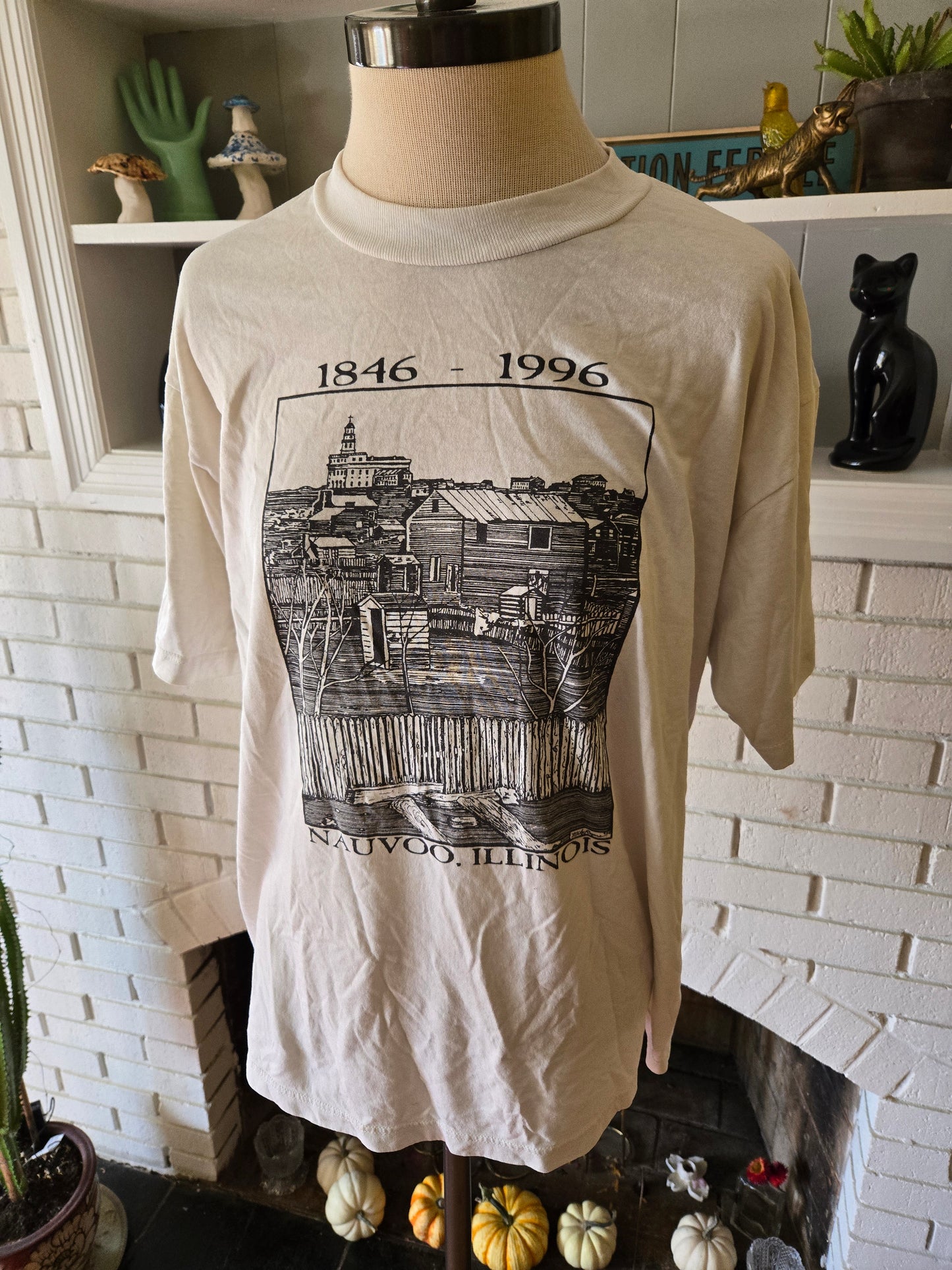 Vintage Nauvoo Illinois T Shirt by Jerzees