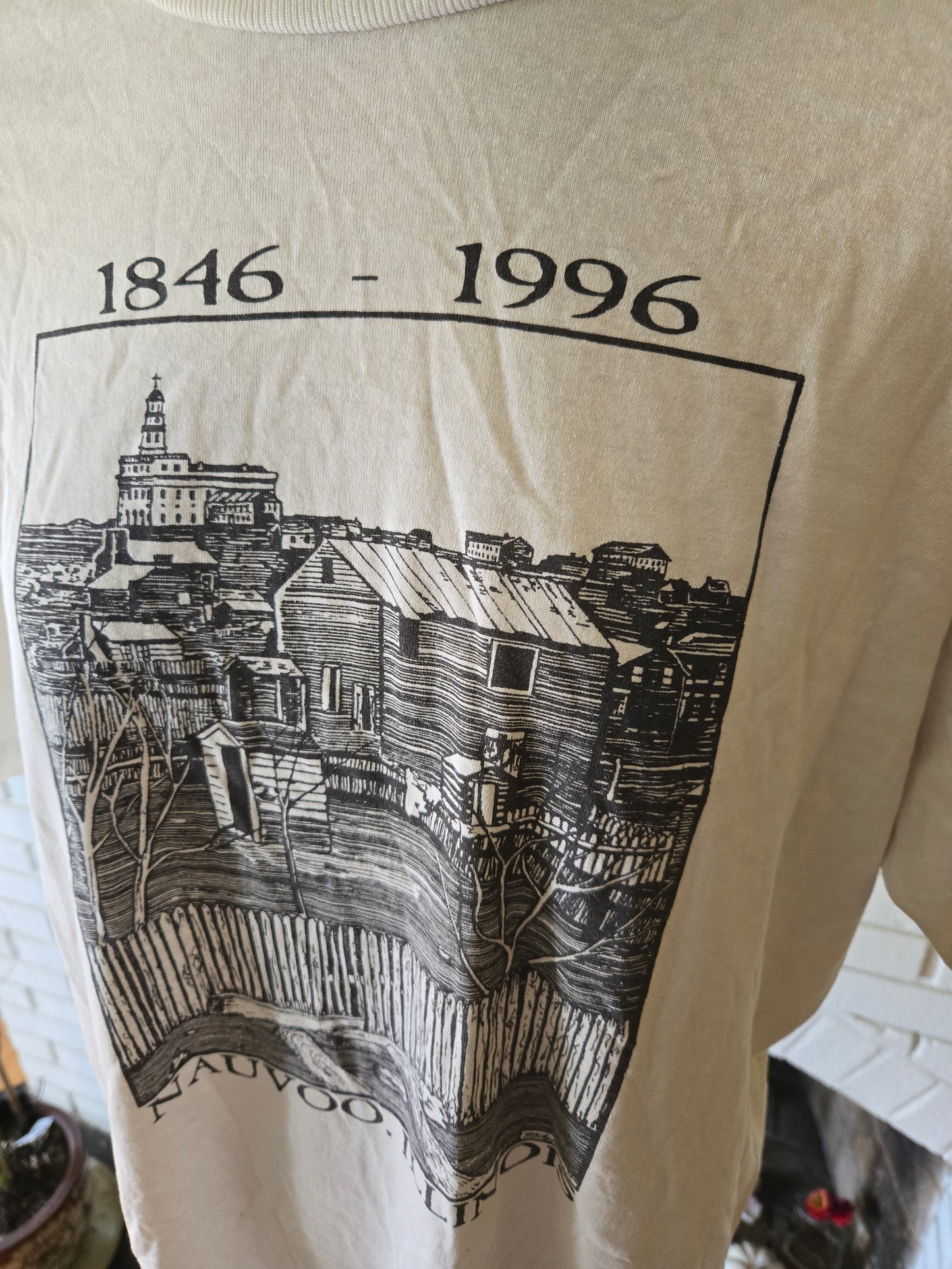 Vintage Nauvoo Illinois T Shirt by Jerzees