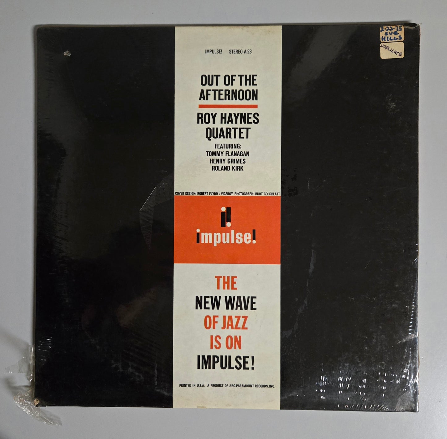 Roy Haynes Quartet Vinyl Record "Out Of The Afternoon" UNOPENED!
