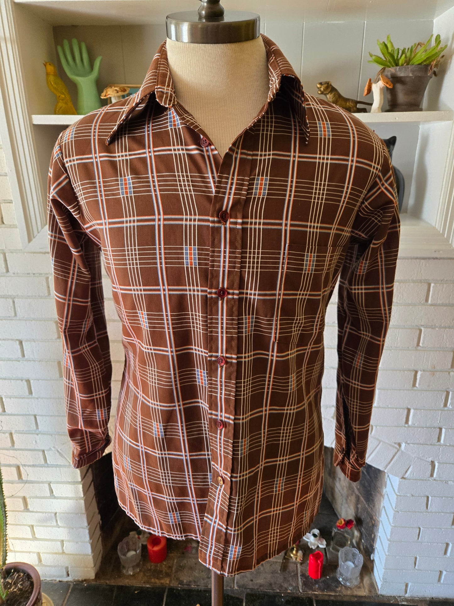 Vintage Long Sleeve Button Down Shirt by Baracuta