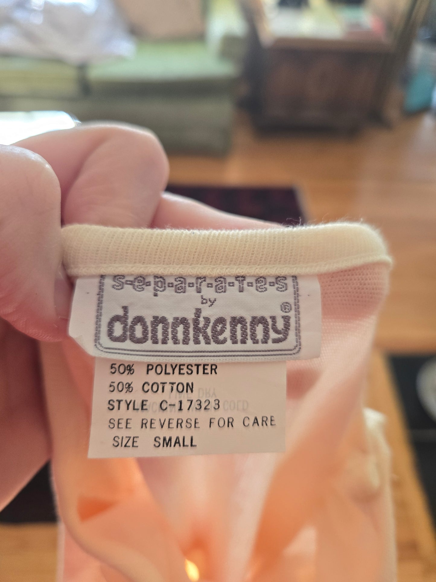 Vintage Short Sleeve Pink Shirt by Donnkenny
