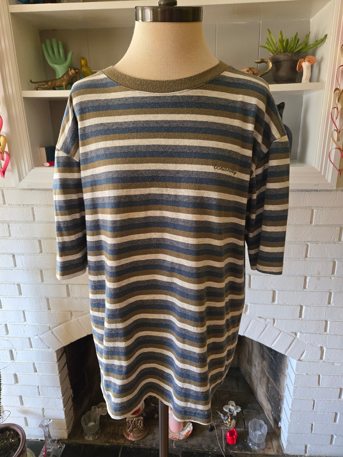 Vintage Short Sleeve Striped Shirt by Union Bay