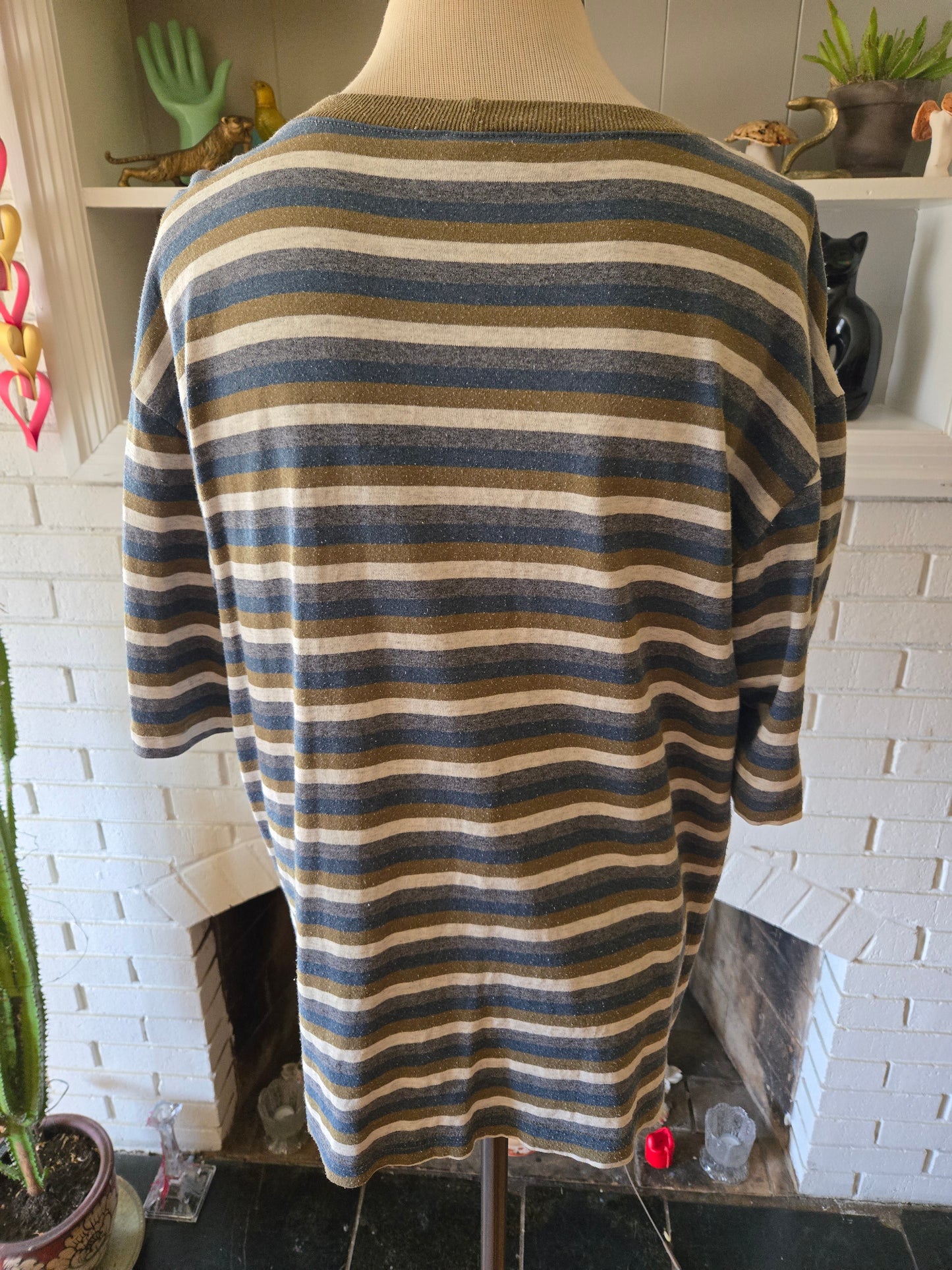 Vintage Short Sleeve Striped Shirt by Union Bay