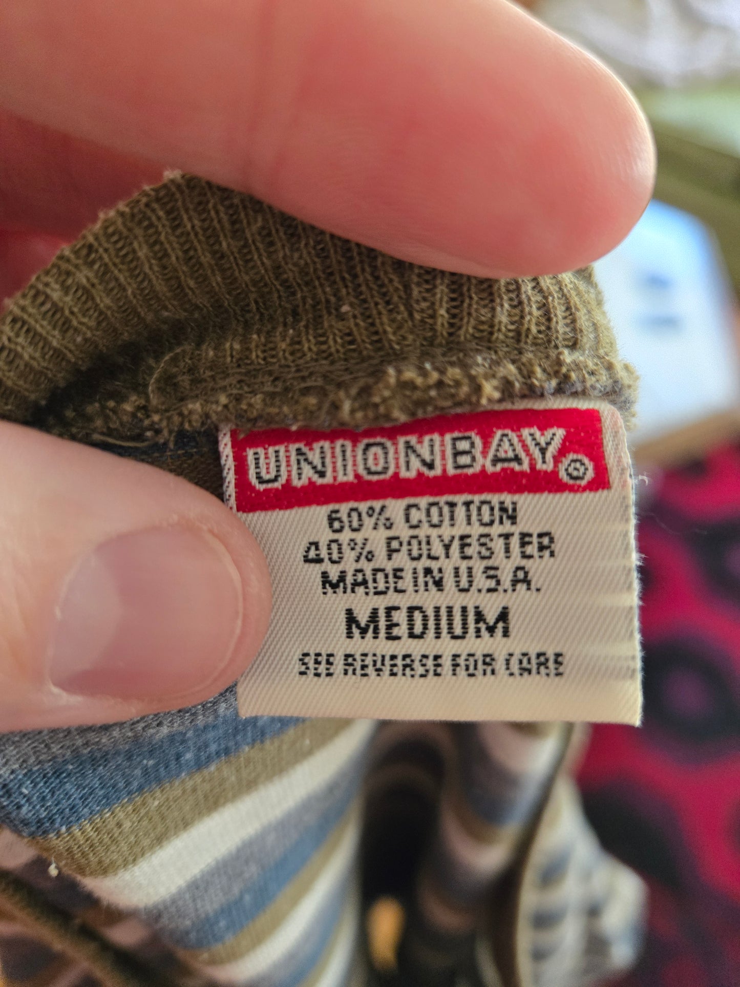 Vintage Short Sleeve Striped Shirt by Union Bay