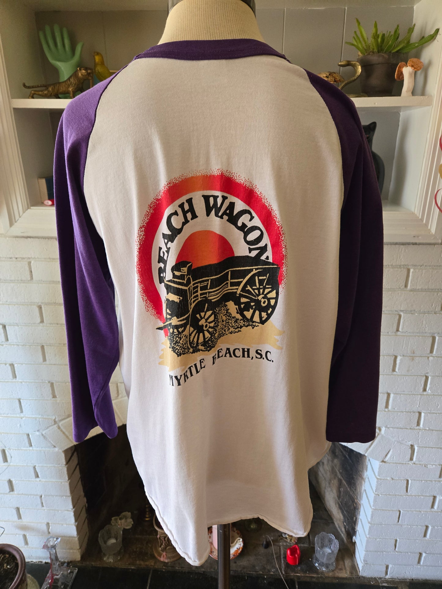 Vintage Raglan Myrtle Beach T-Shirt by Augusta