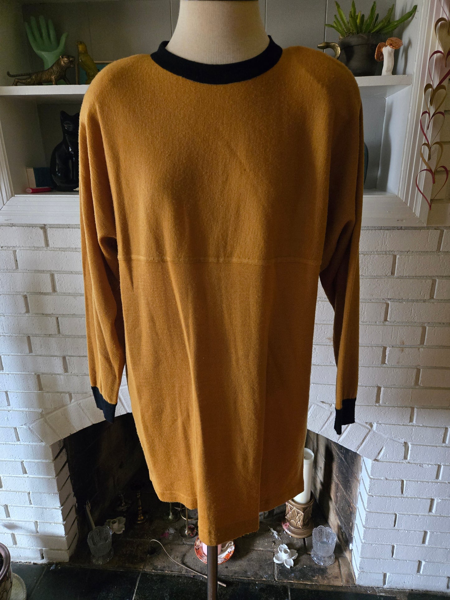 Vintage Long Sleeve Wool Blend Shirt by Saks Fifth Avenue