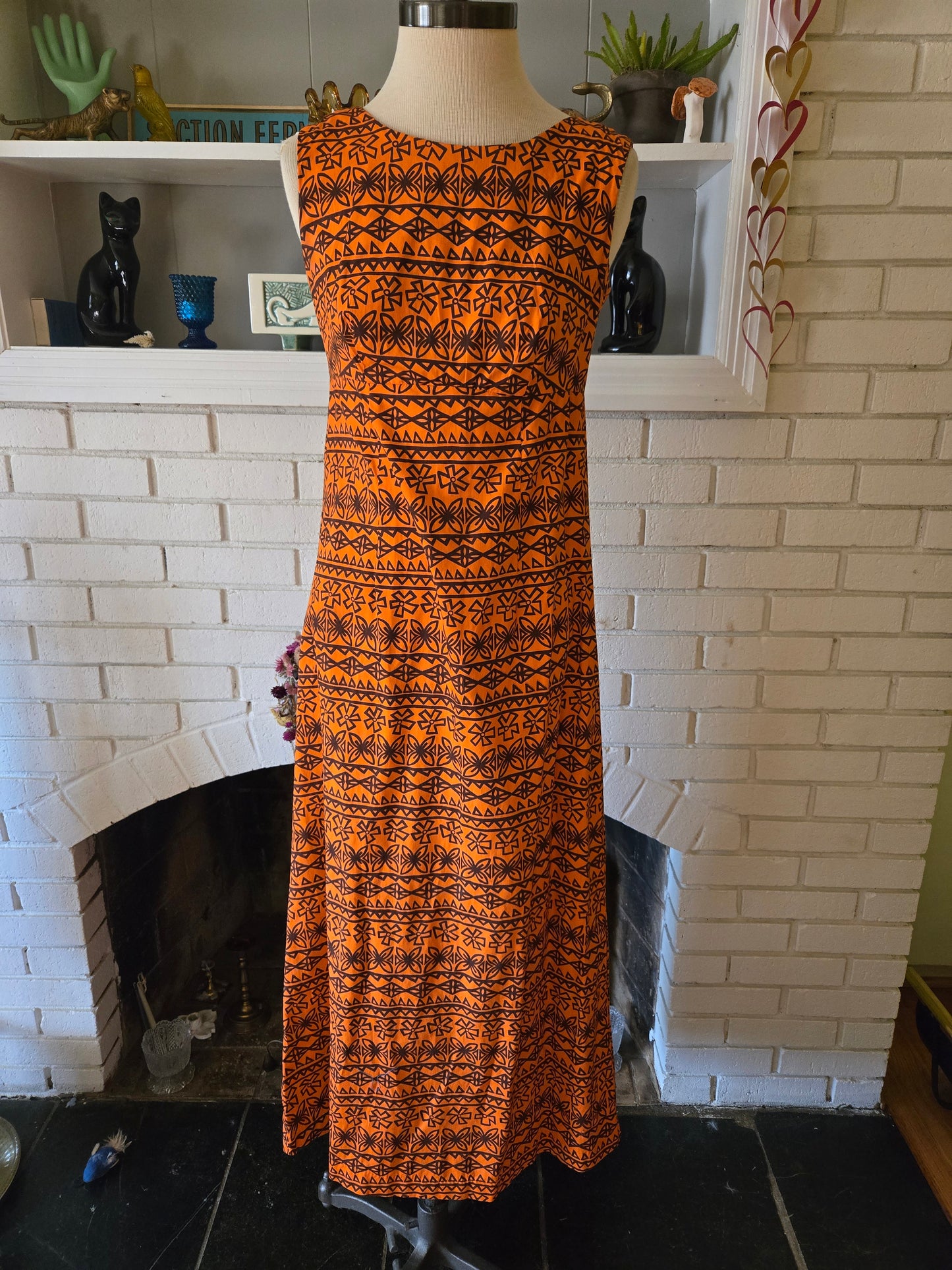 Vintage Sleeveless Hawaiian Dress by MIA Fashions