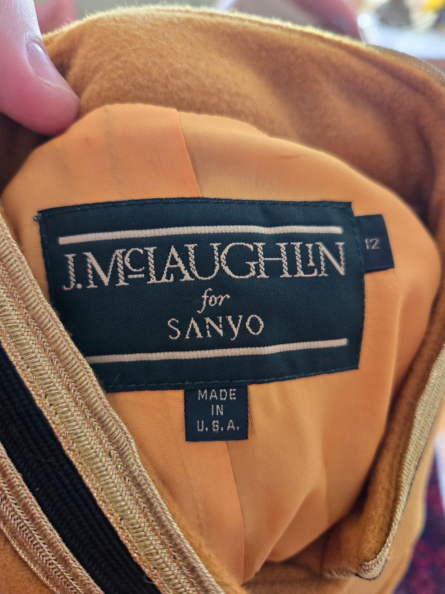 Vintage Wool Jacket by J. McLaughlin for Sanyo