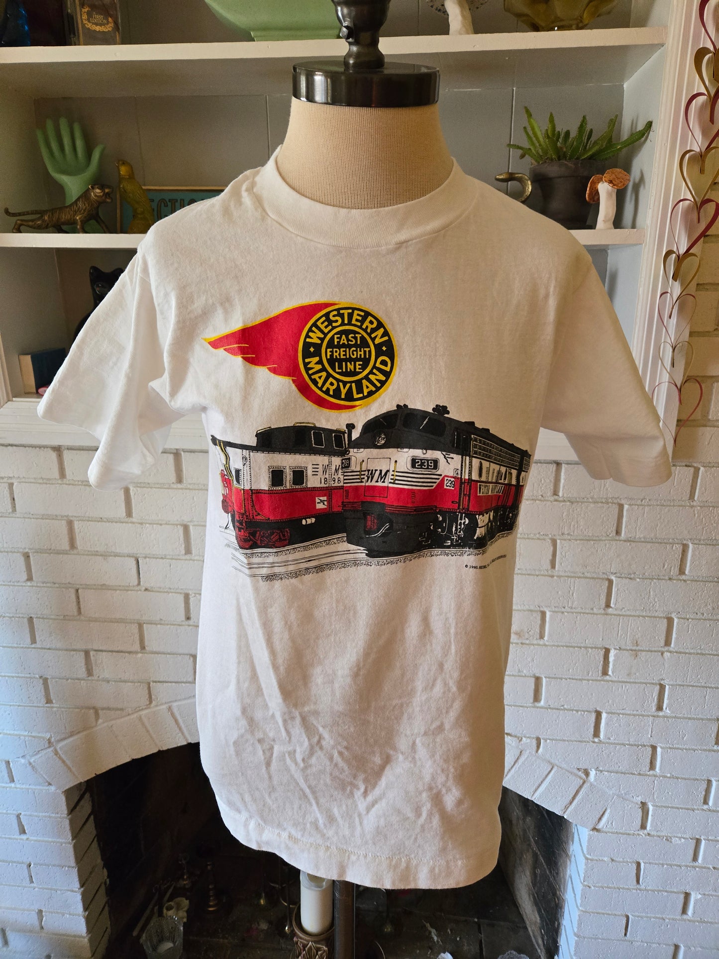 Vintage Western Maryland Train T Shirt by Fruit of the Loom