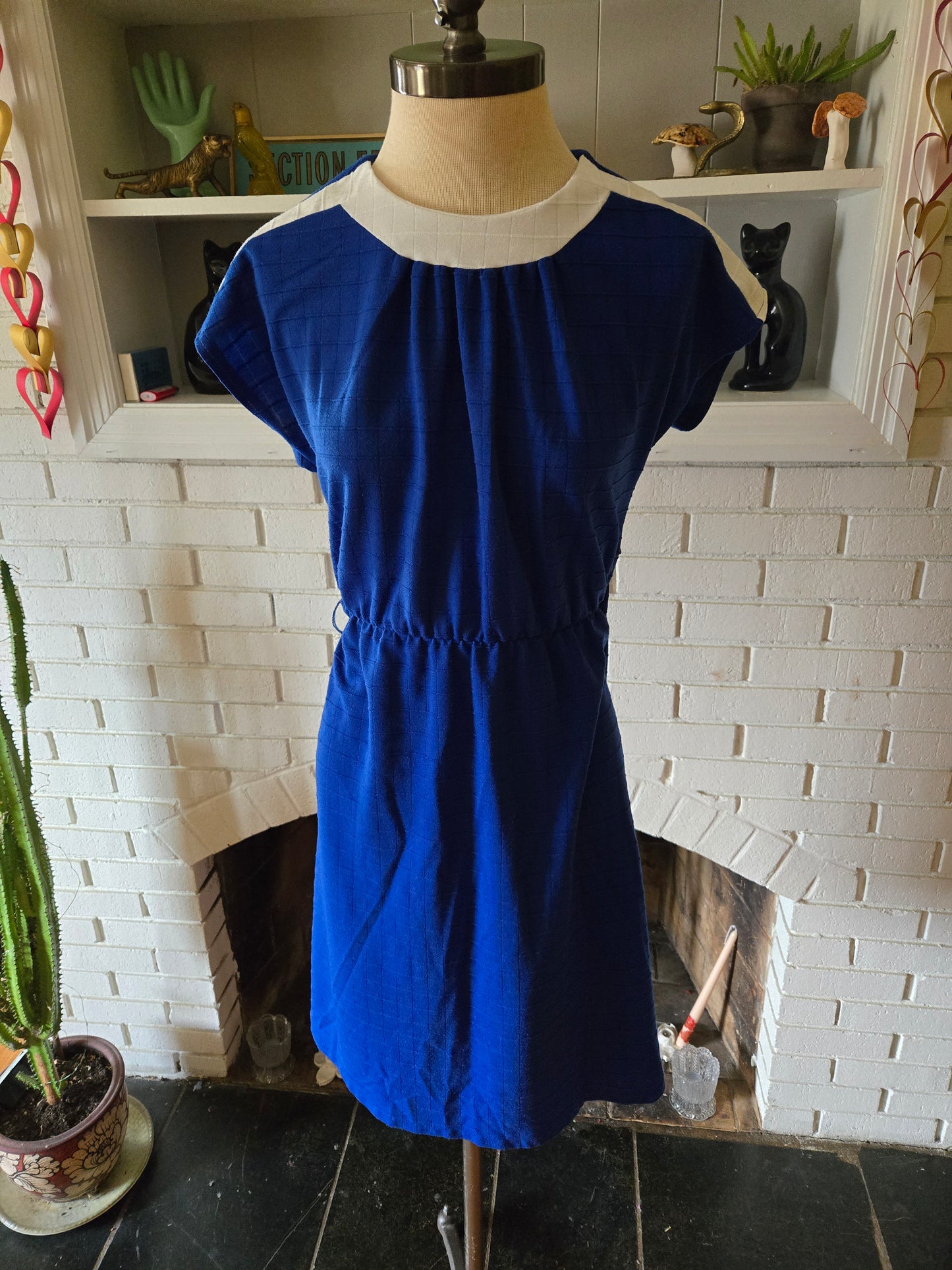 Vintage Sleeveless Blue Dress by Studio Petites