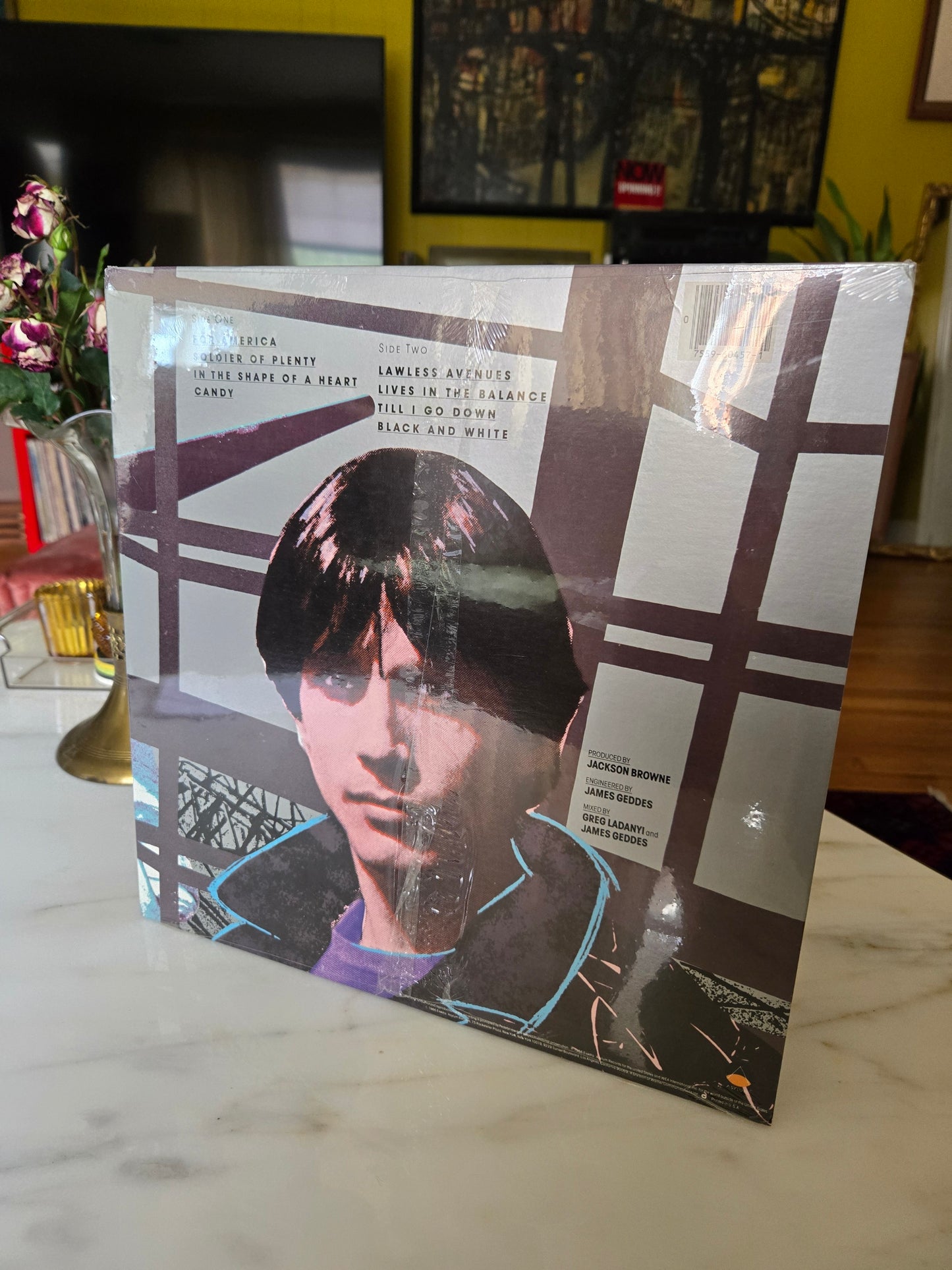 Jackson Browne Vinyl Record "Live In The Balance" UNOPENED!