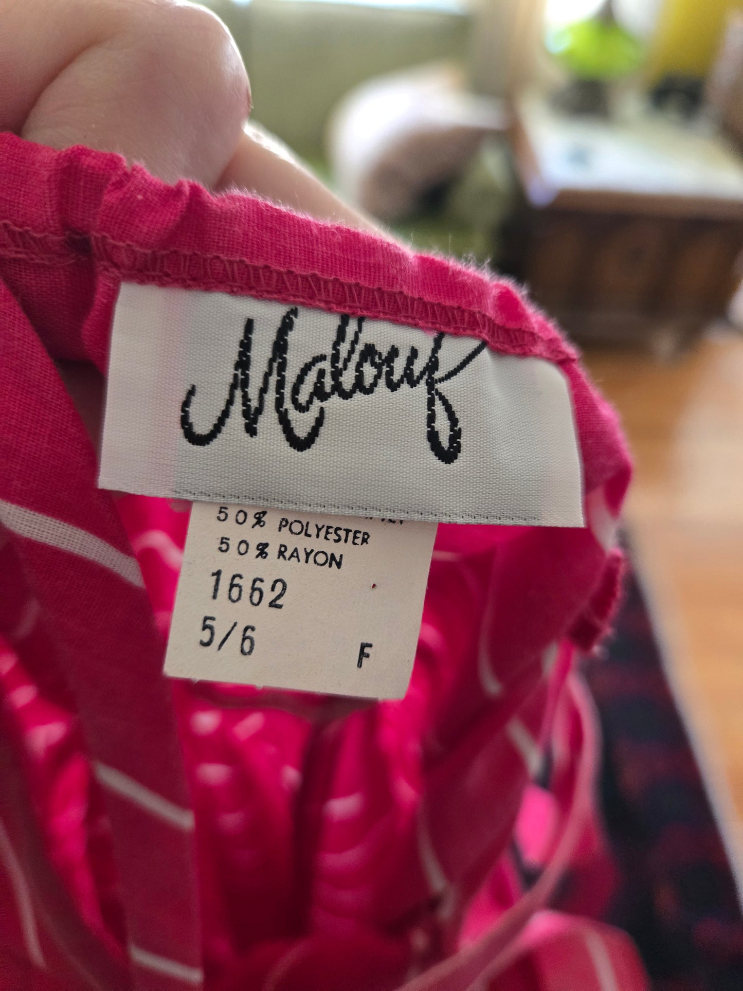 Vintage Sleeveless Striped Dress by Malouf