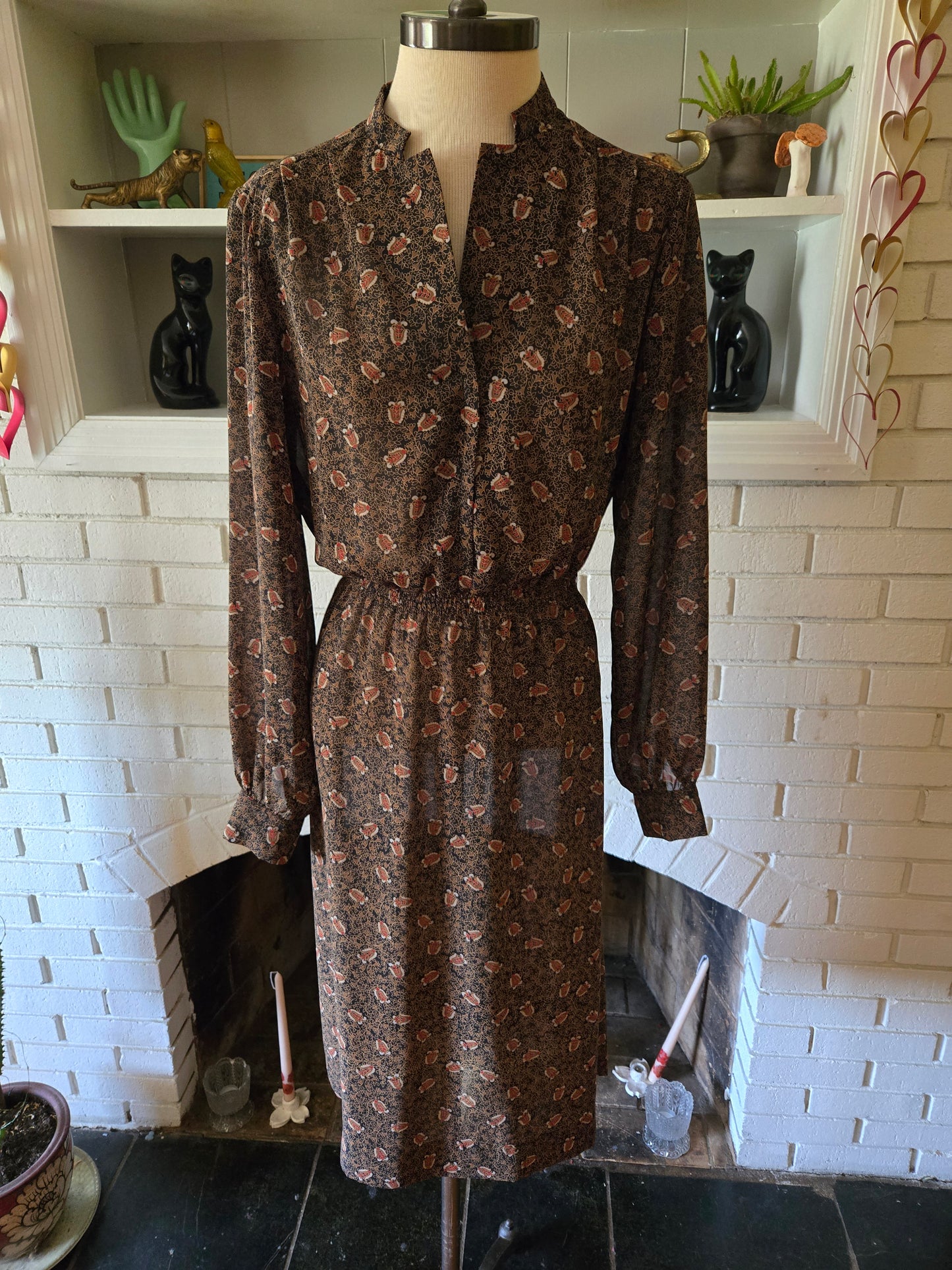 Vintage Long Sleeve Dress by Castleberry Studio