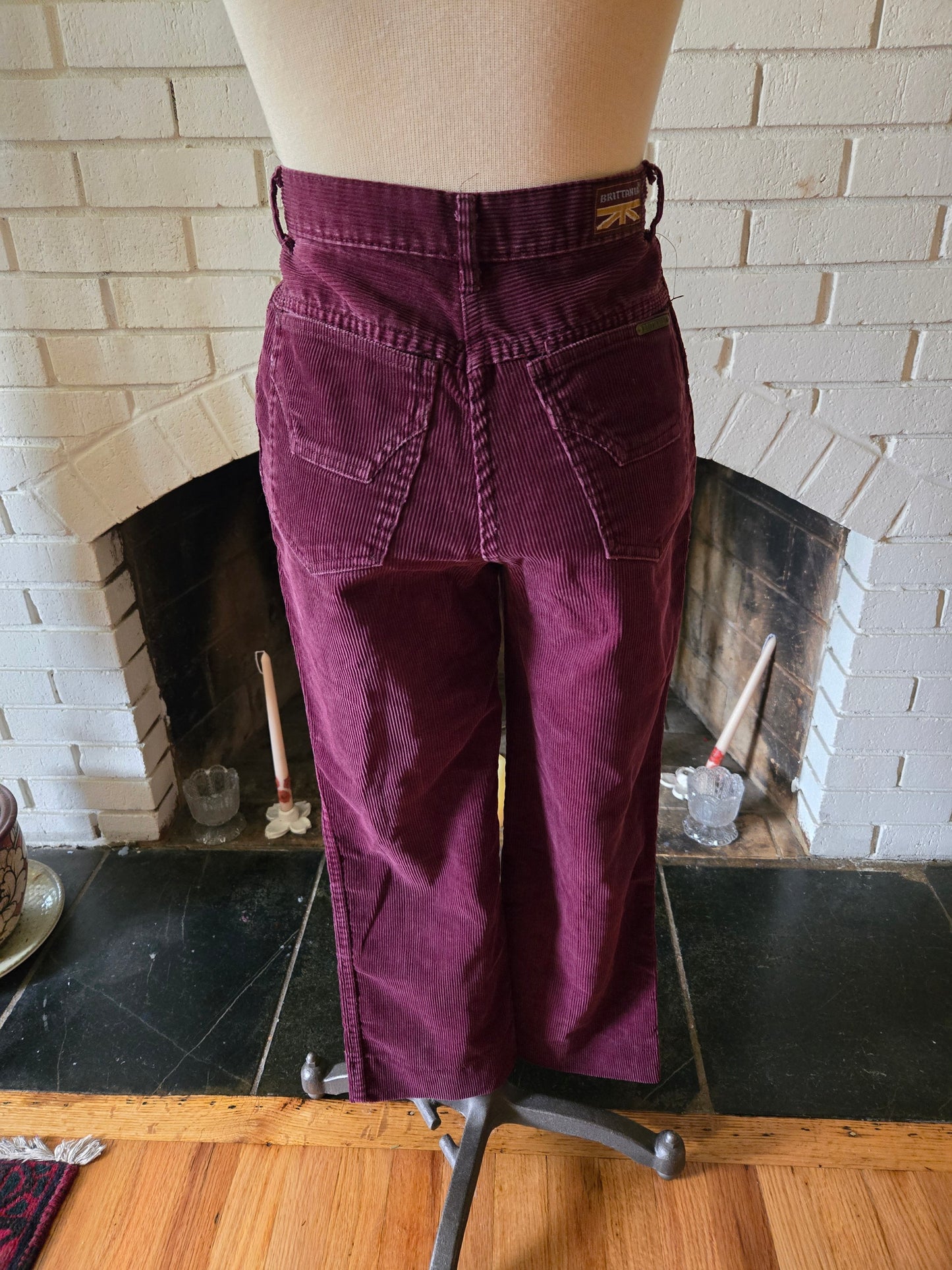 Vintage Maroon Corduroy Pants by Brittania