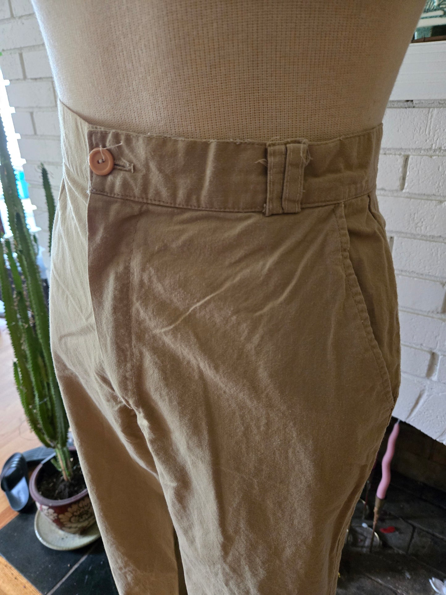 Vintage Light Khaki Pants by Cliffhanger
