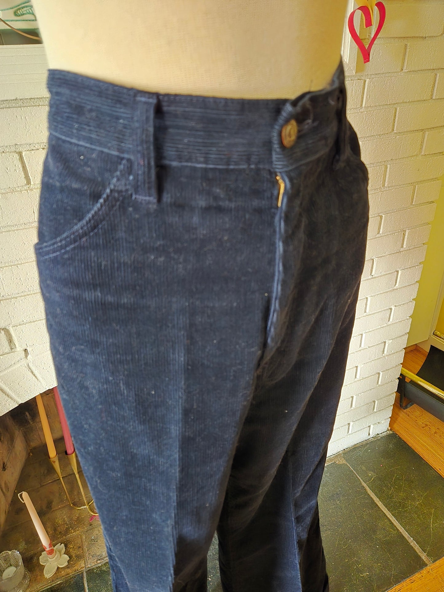 Vintage Dark Blue Corduroy Pants by Farah