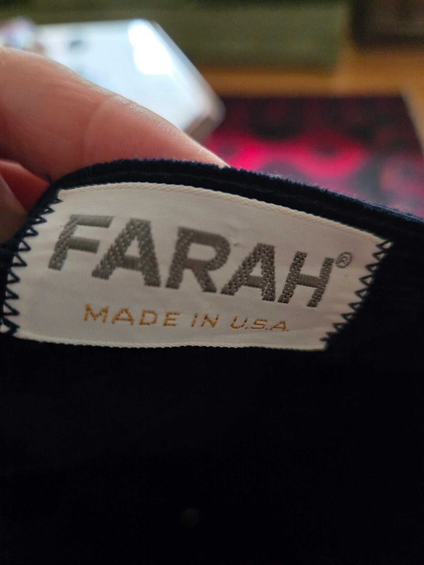 Vintage Dark Blue Corduroy Pants by Farah