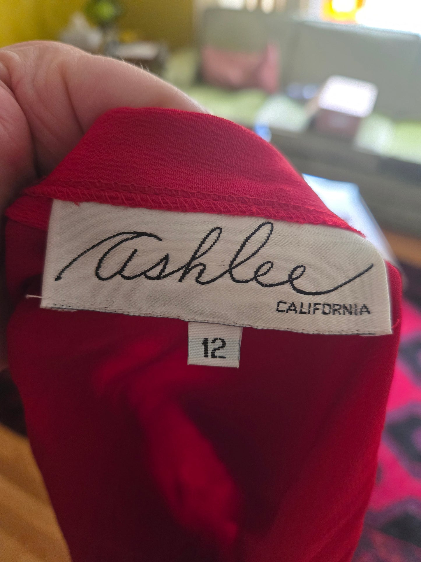 Vintage Long Sleeve Red Dress by Ashlee