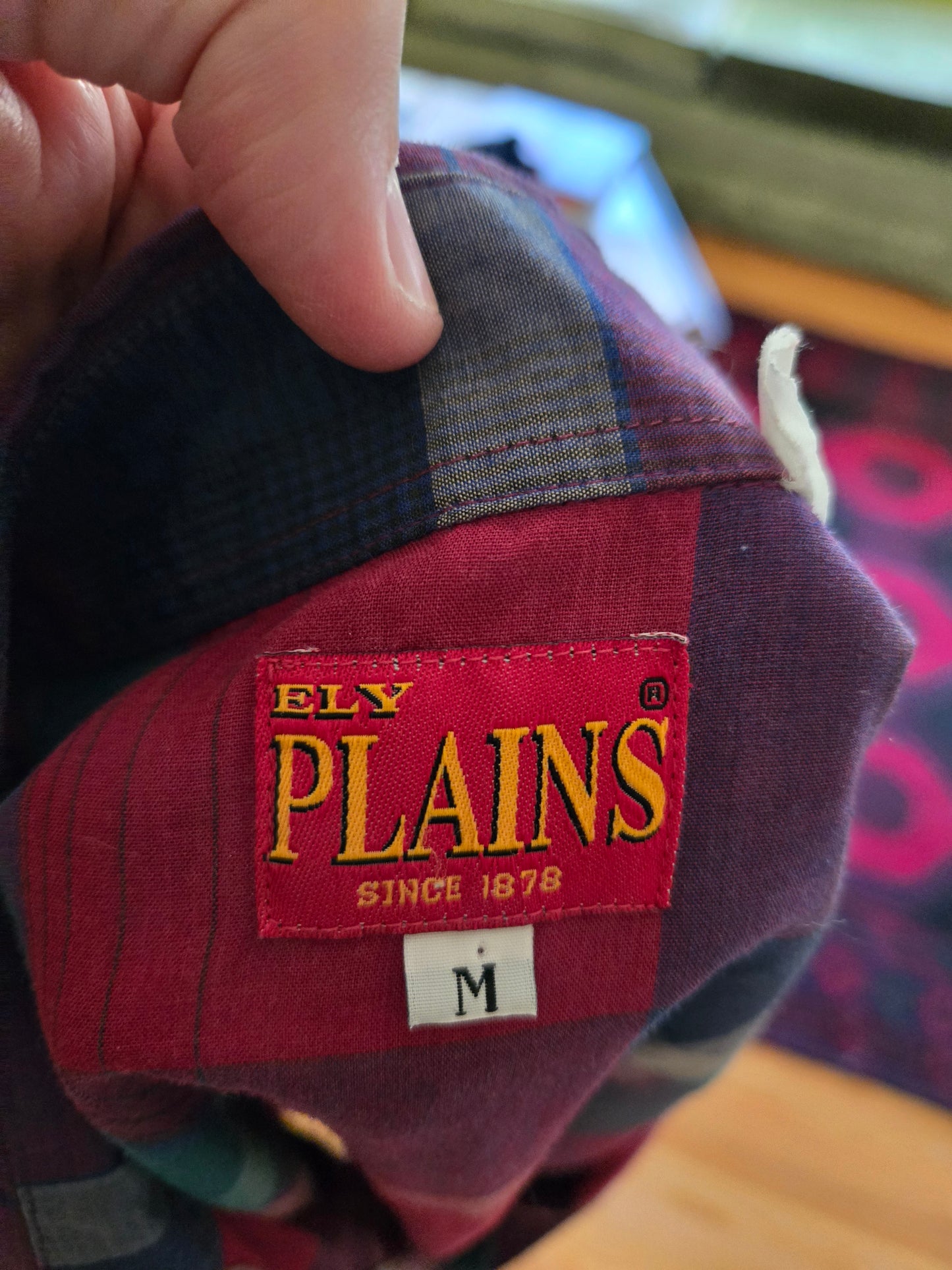 Vintage Short Sleeve Button Down Western Snap Shirt by Ely Plains