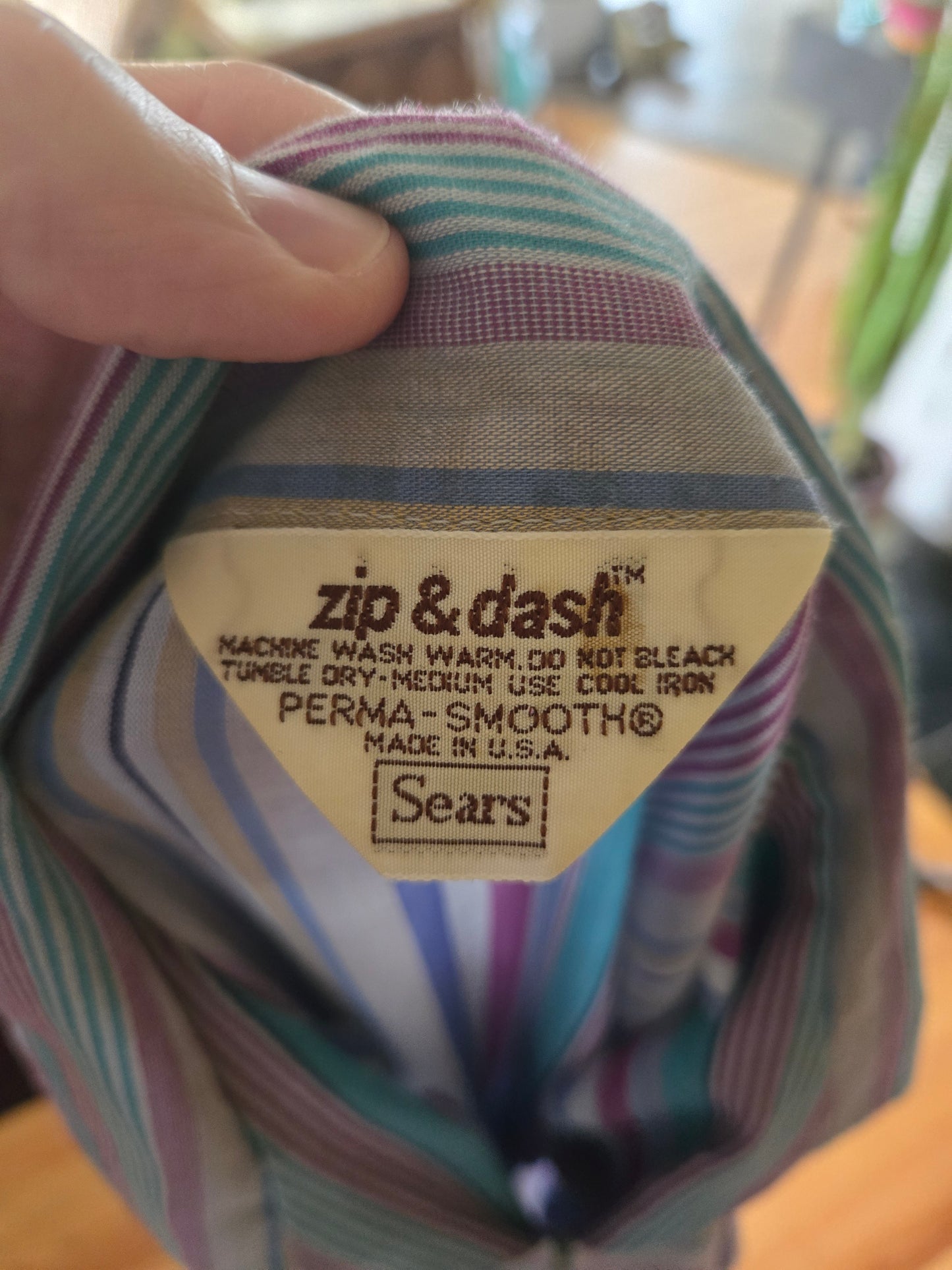 Vintage Short Sleeve Dress by Sears Zip and Dash