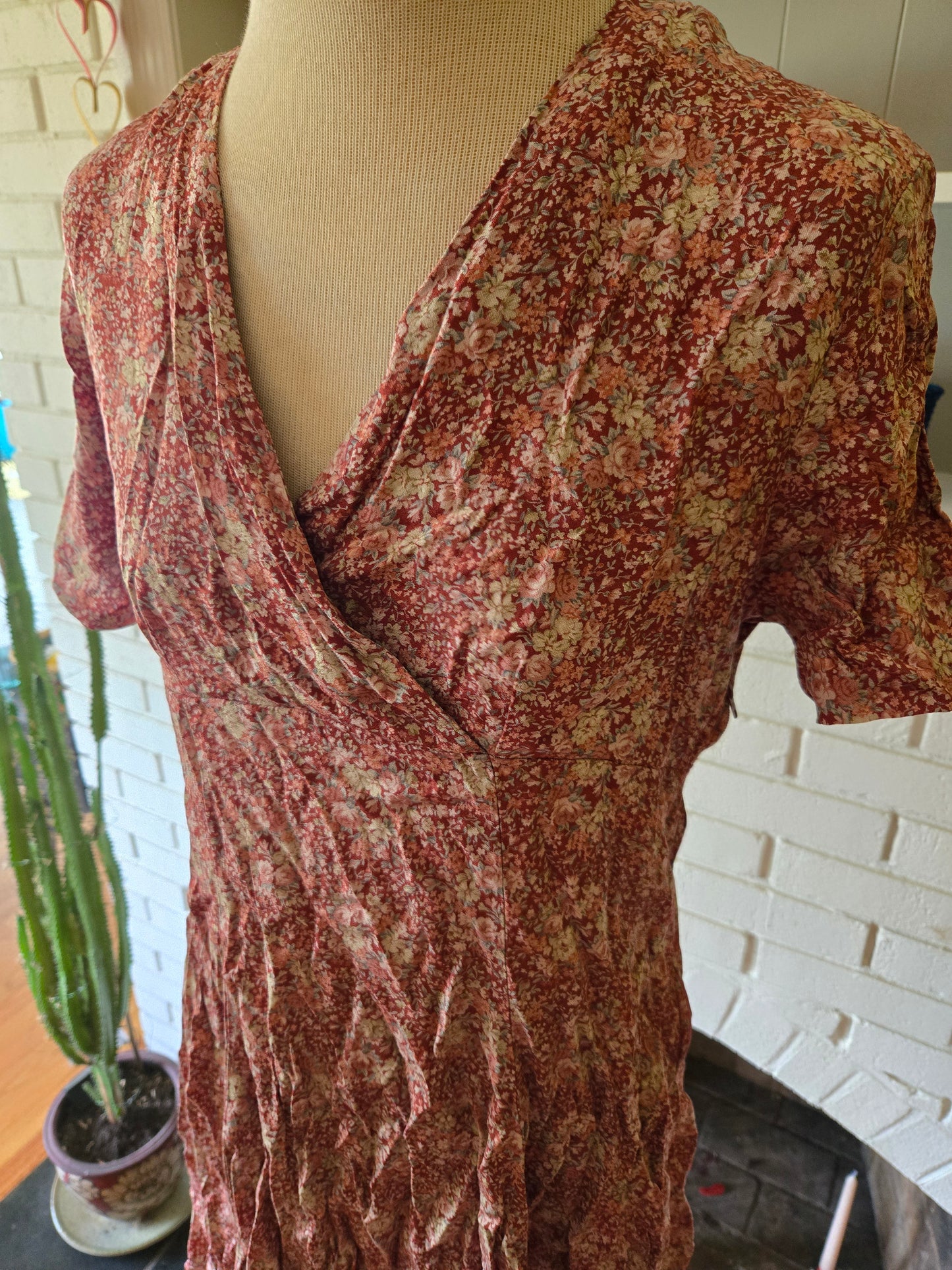 Vintage Short Sleeve Dress by Laura Ashley