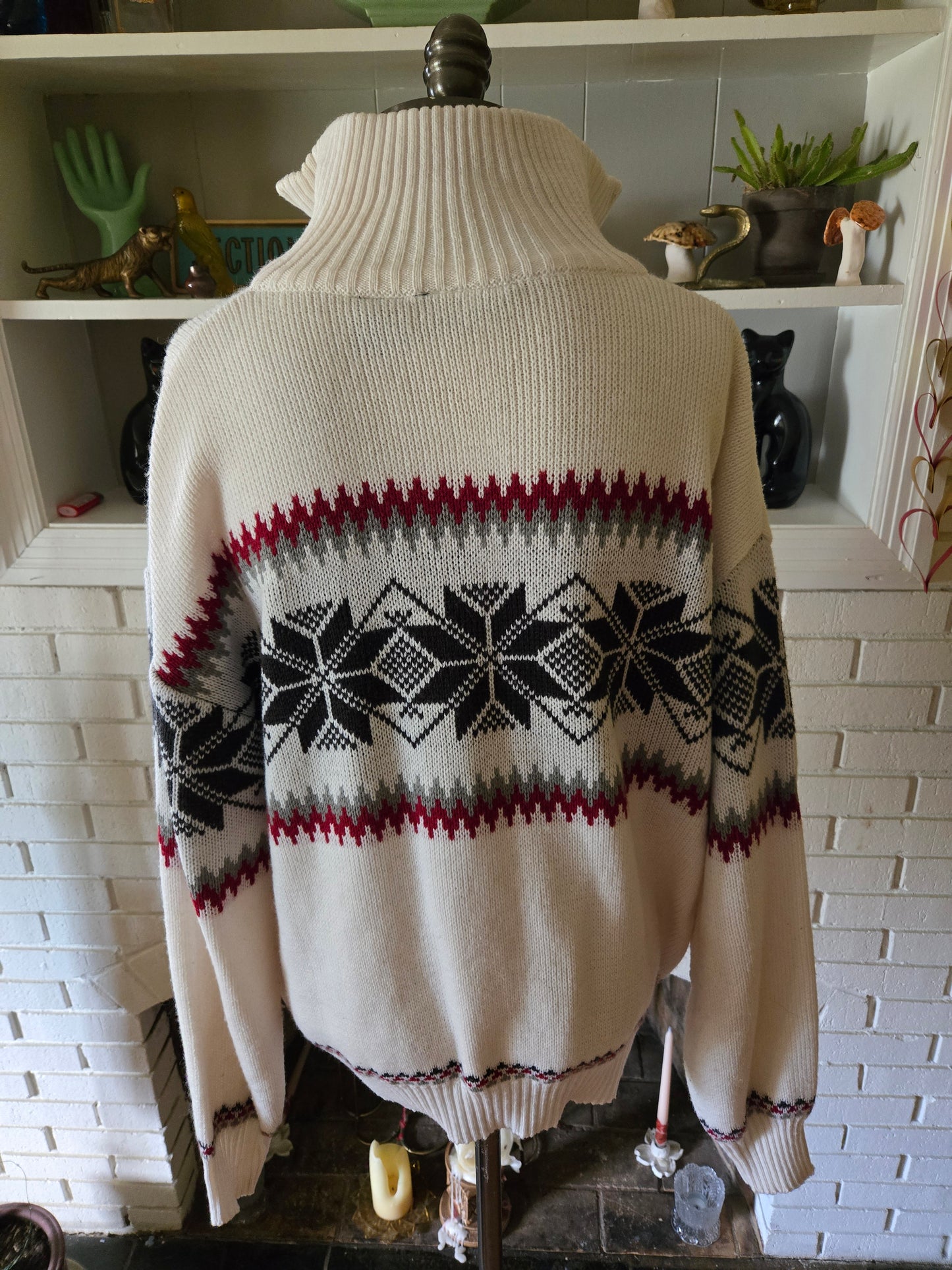 Vintage Long Sleeve Zippered Sweater by Blair