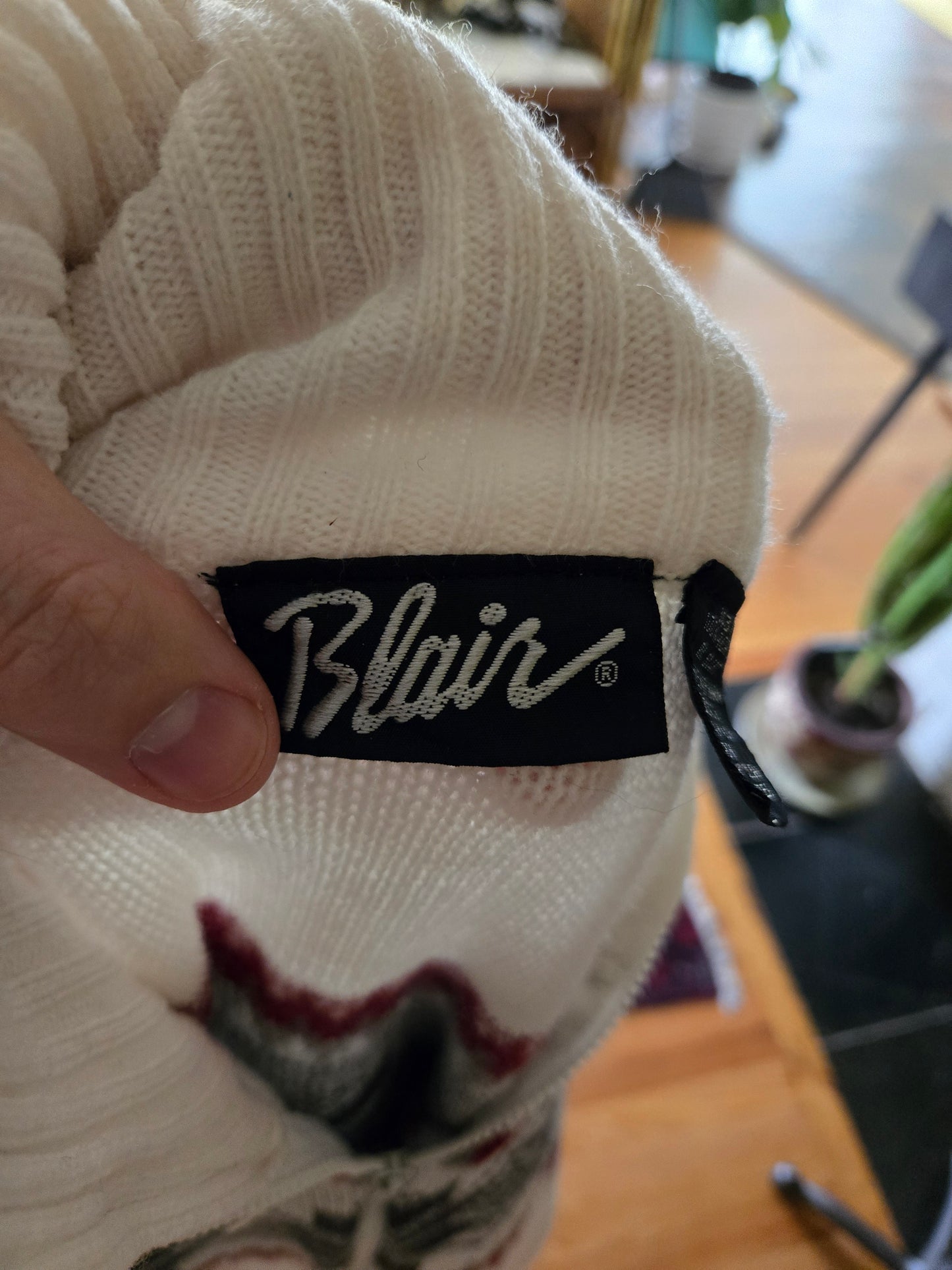 Vintage Long Sleeve Zippered Sweater by Blair