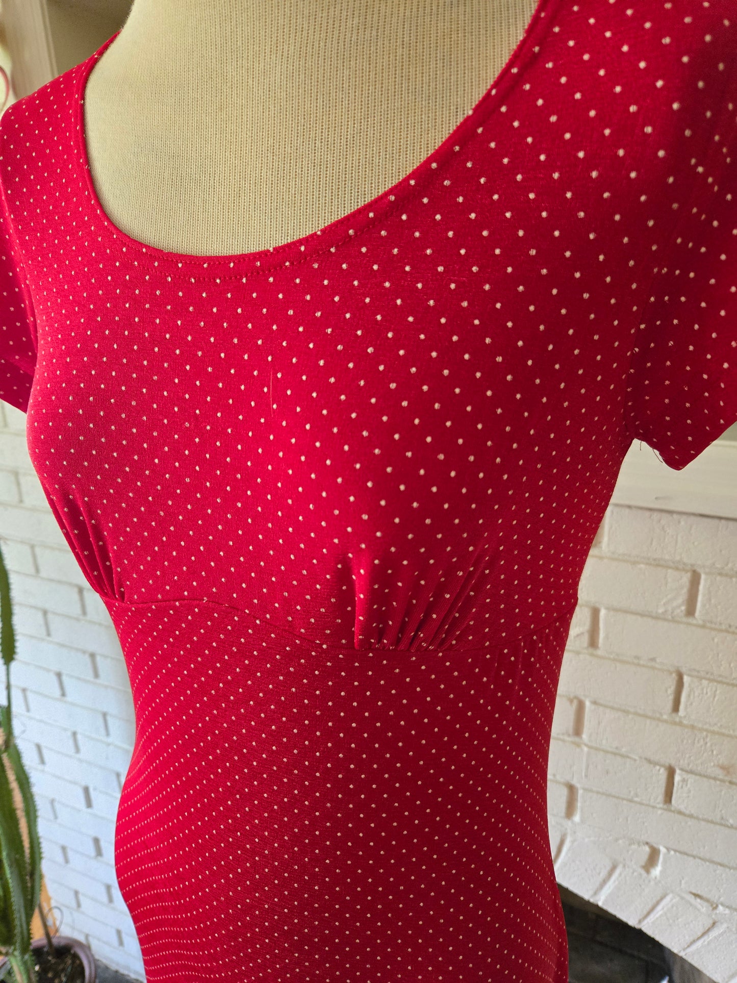 Vintage Short Sleeve Polka Dot Dress by Byer Too