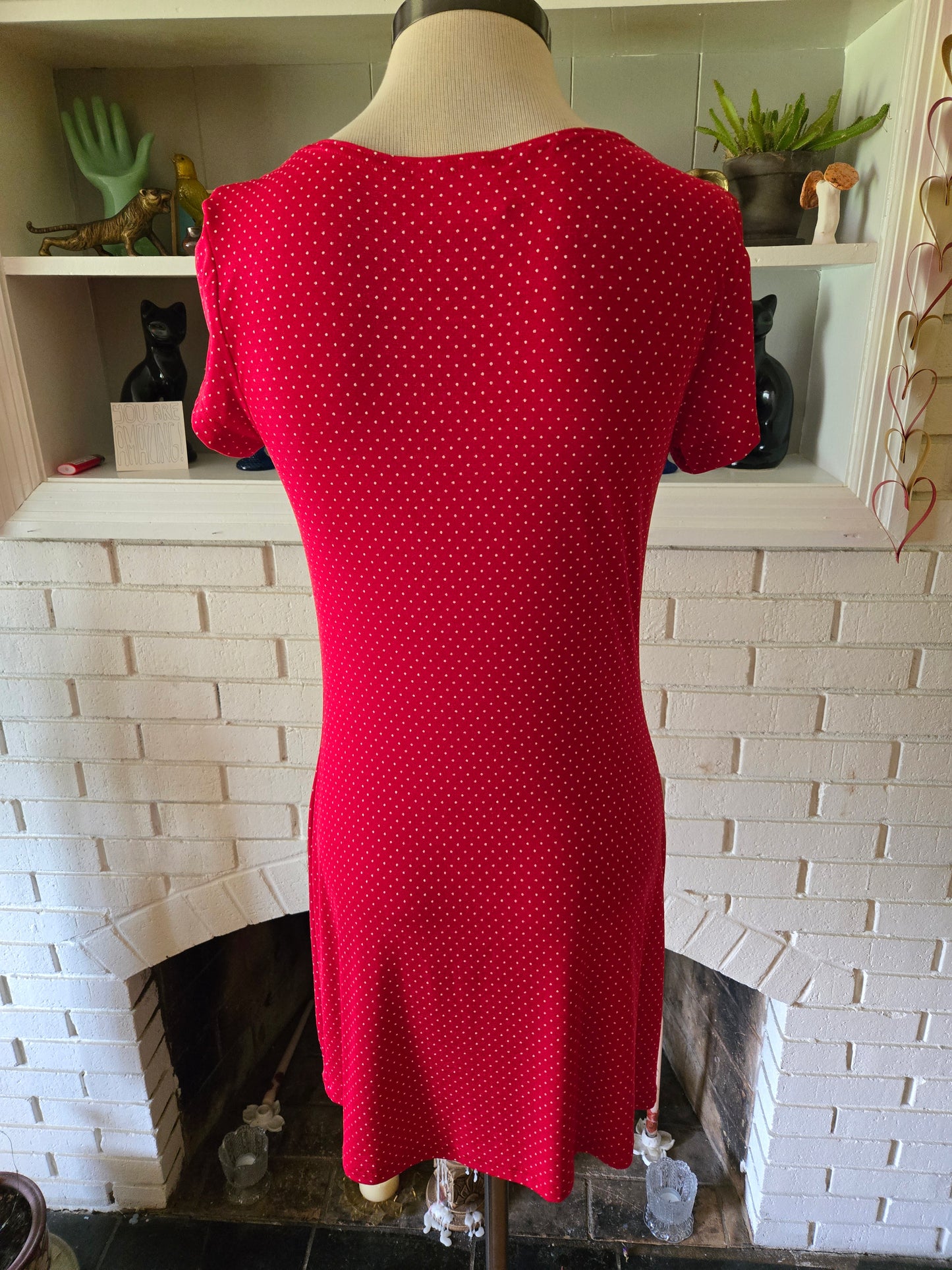 Vintage Short Sleeve Polka Dot Dress by Byer Too