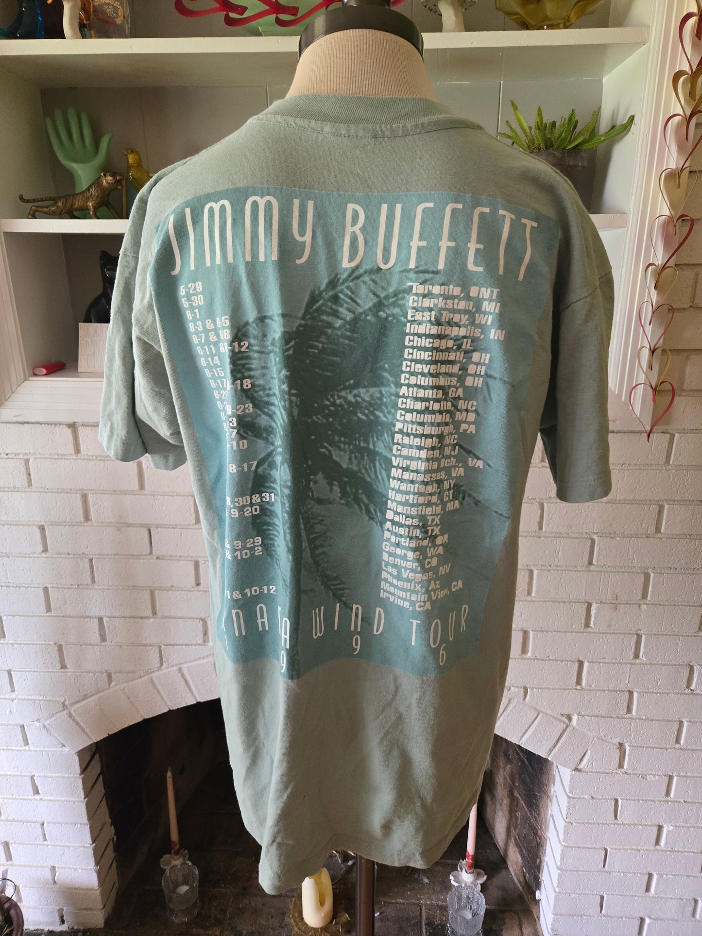 Vintage Jimmy Buffett 1996 Tour T Shirt by Anvil