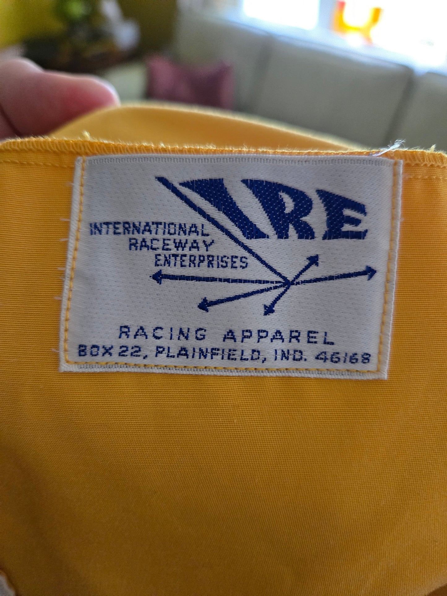 Vintage Gold Racing Jacket by International Raceway Enterprises