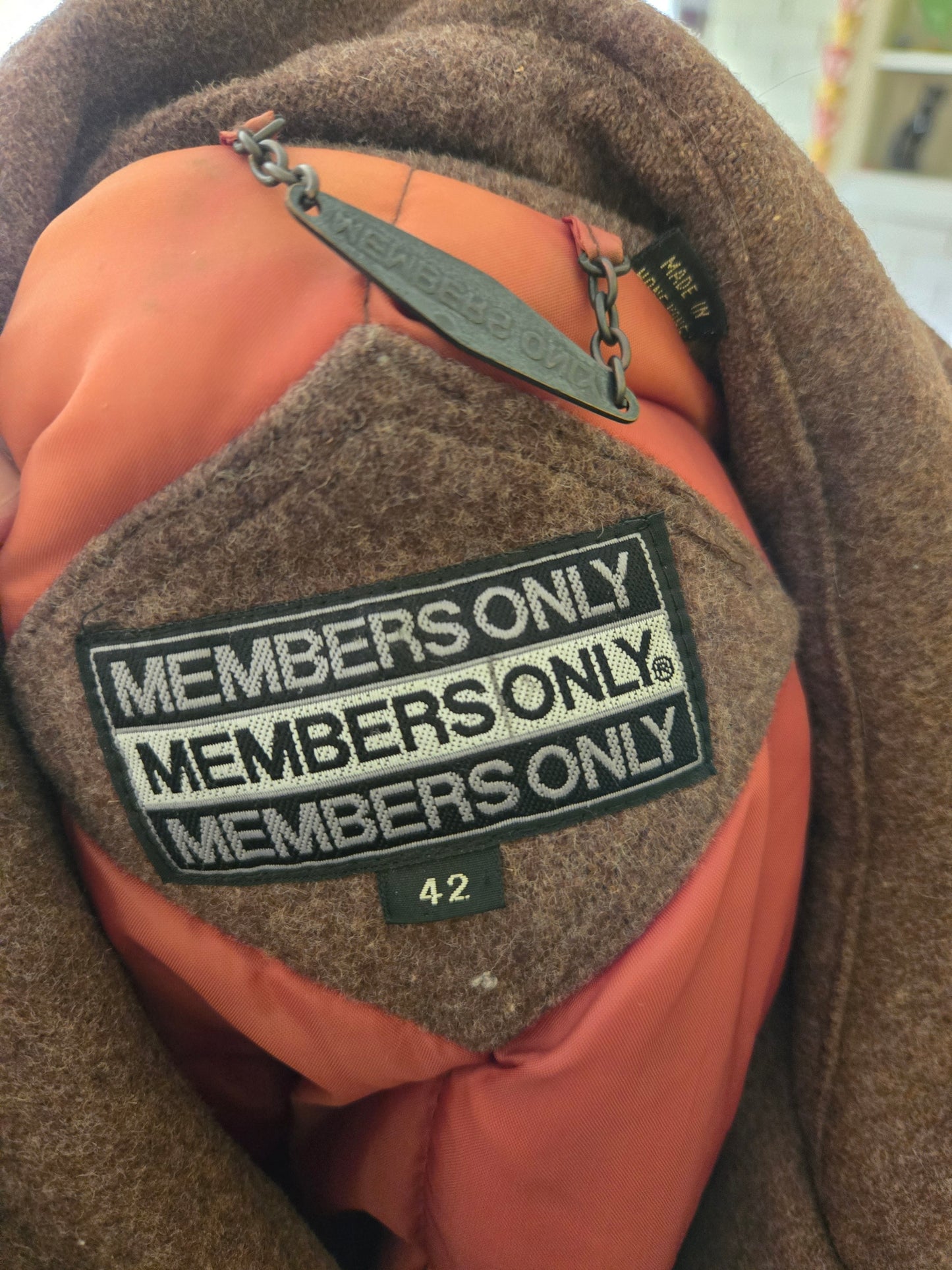Vintage Wool Coat by Members Only